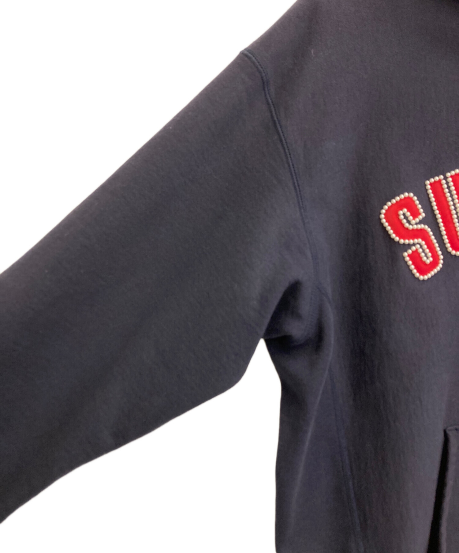 Supreme ネイビー パールロゴパーカー 中古・古着通販】SUPREME (シュプリーム) パールロゴパーカー ネイビー