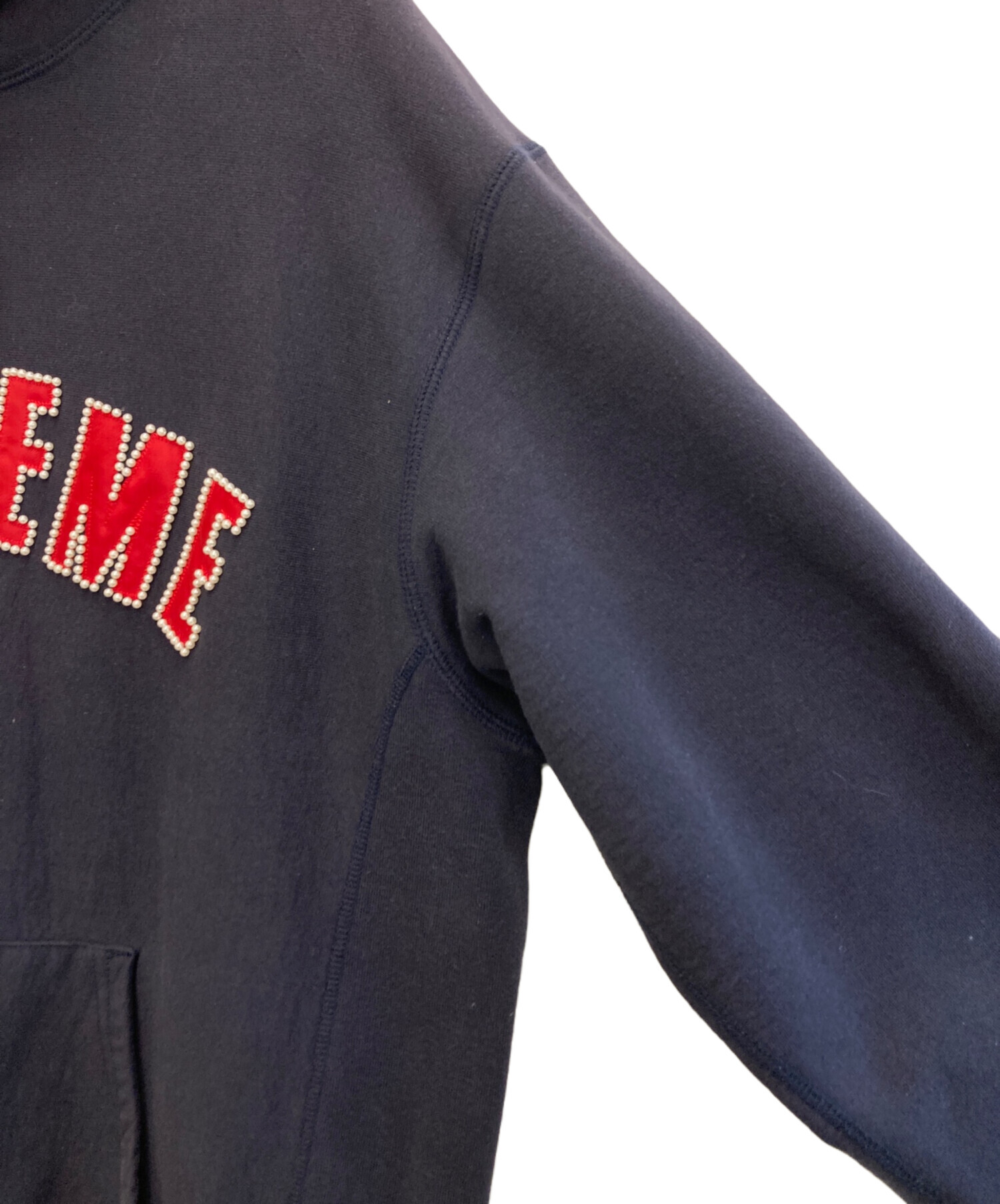 中古・古着通販】SUPREME (シュプリーム) パールロゴパーカー ネイビー 
