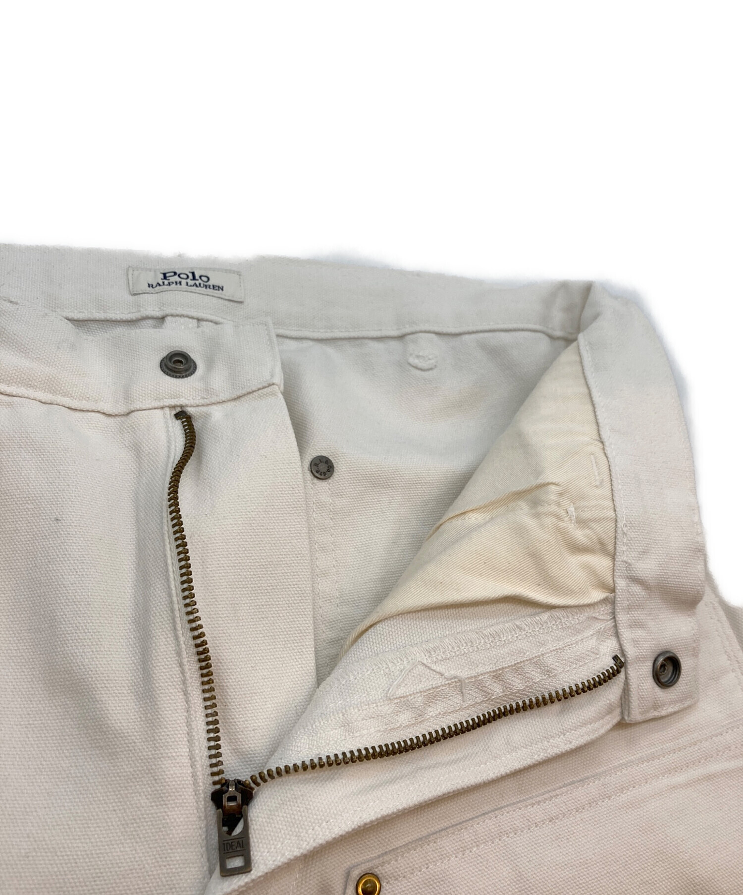 ラルフローレン POLO ペインターパンツ ペンキ加工 ダブルニー ホワイト ラルフローレン POLO ペインターパンツ ペンキ加工 ダブルニー