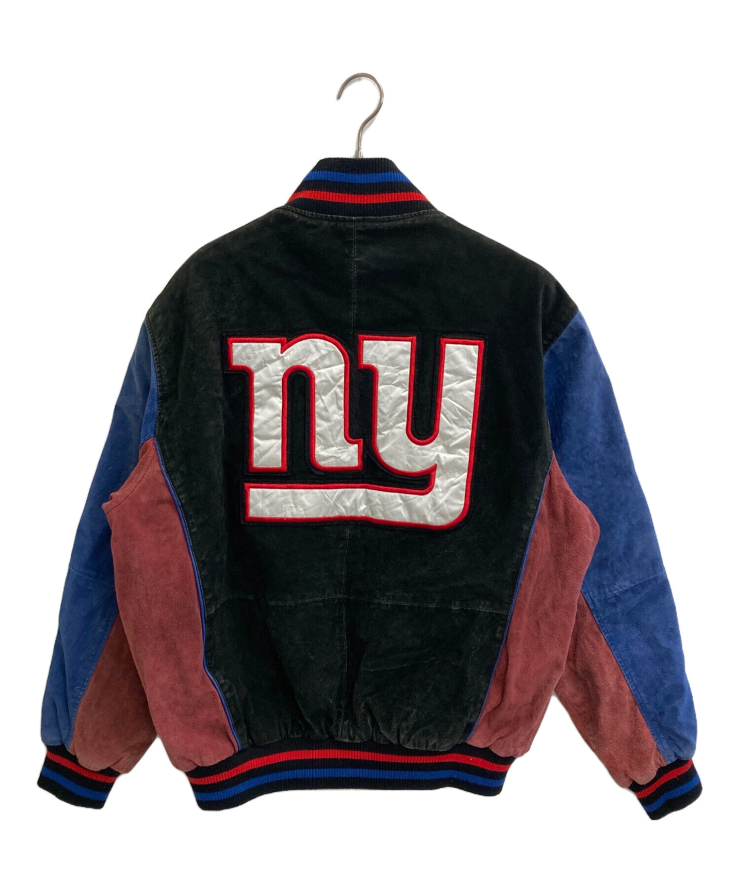 中古・古着通販】NFL (エヌエフエル) レザー切替スタジャン ブルー