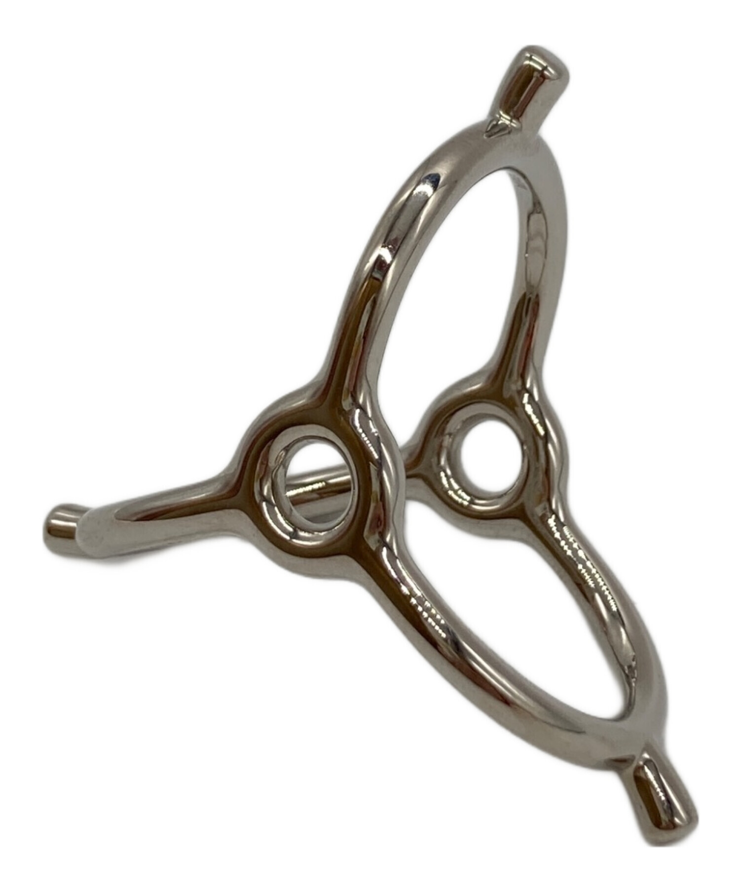 HERMES スカーフリング　シルバー 質屋 HERMES エルメス スカーフリング 服飾小物 シルバーカラー