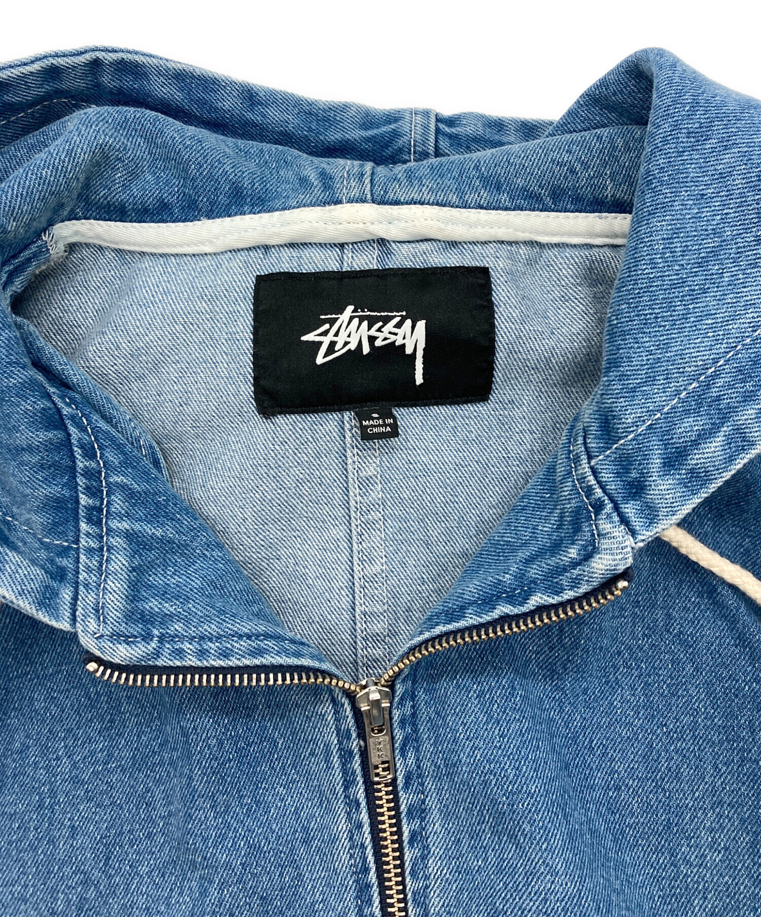 中古・古着通販】stussy (ステューシー) デニムジップパーカー