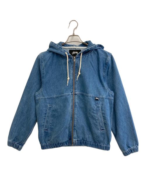 Stussy パーカー インディゴ デニム ブルー 中古・古着通販】stussy (ステューシー) デニムジップパーカー