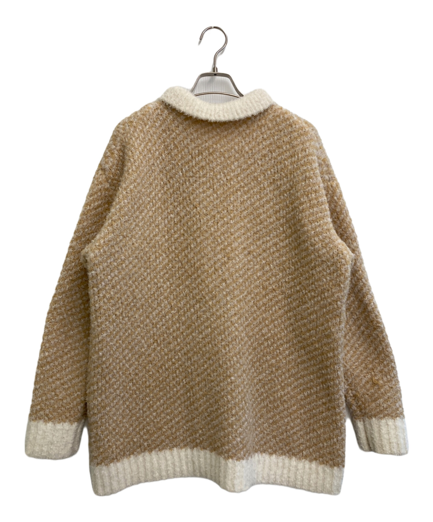 中古・古着通販】Ameri (アメリ) MIX FEATHER SKIPPER KNIT TOP 