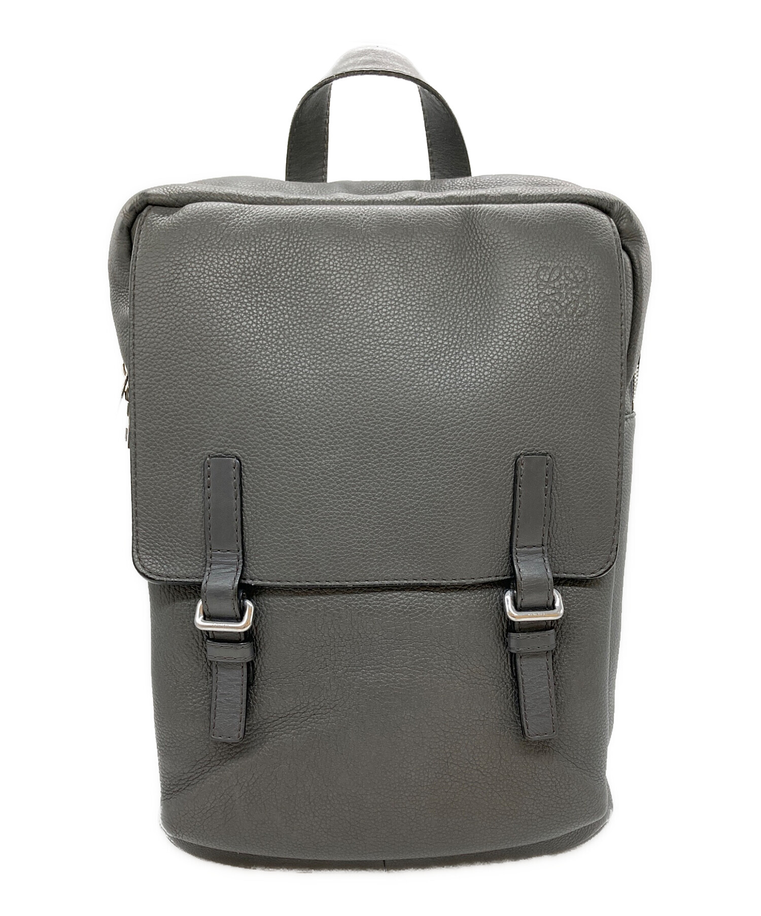 中古・古着通販】LOEWE (ロエベ) ミリタリーバックパック グレー