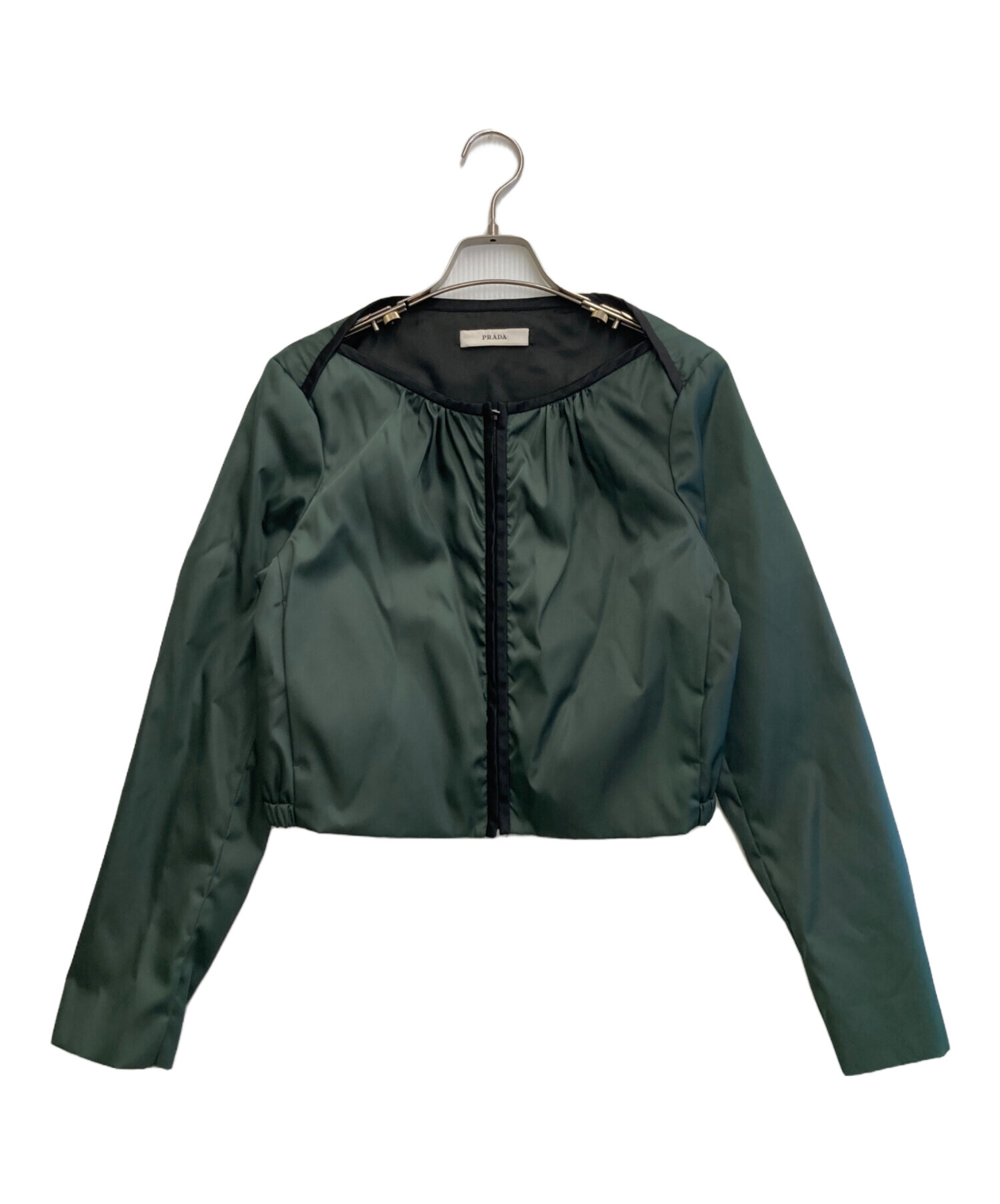 中古・古着通販】PRADA (プラダ) ショート丈ジャケット グリーン