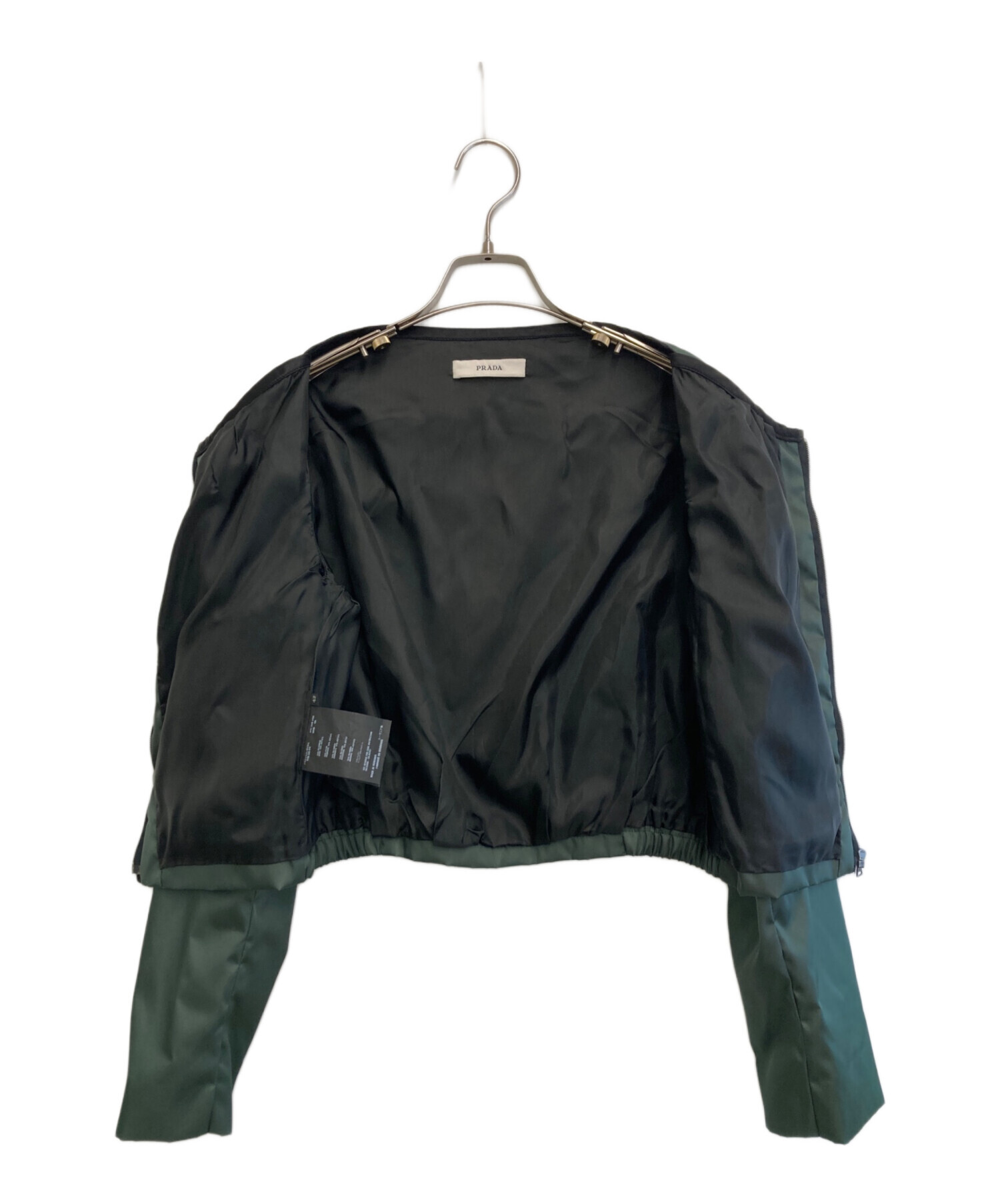 中古・古着通販】PRADA (プラダ) ショート丈ジャケット グリーン