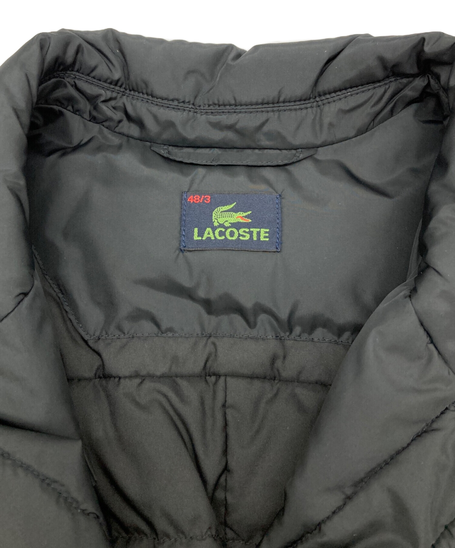 中古・古着通販】LACOSTE (ラコステ) ダウンジャケット ブラック 