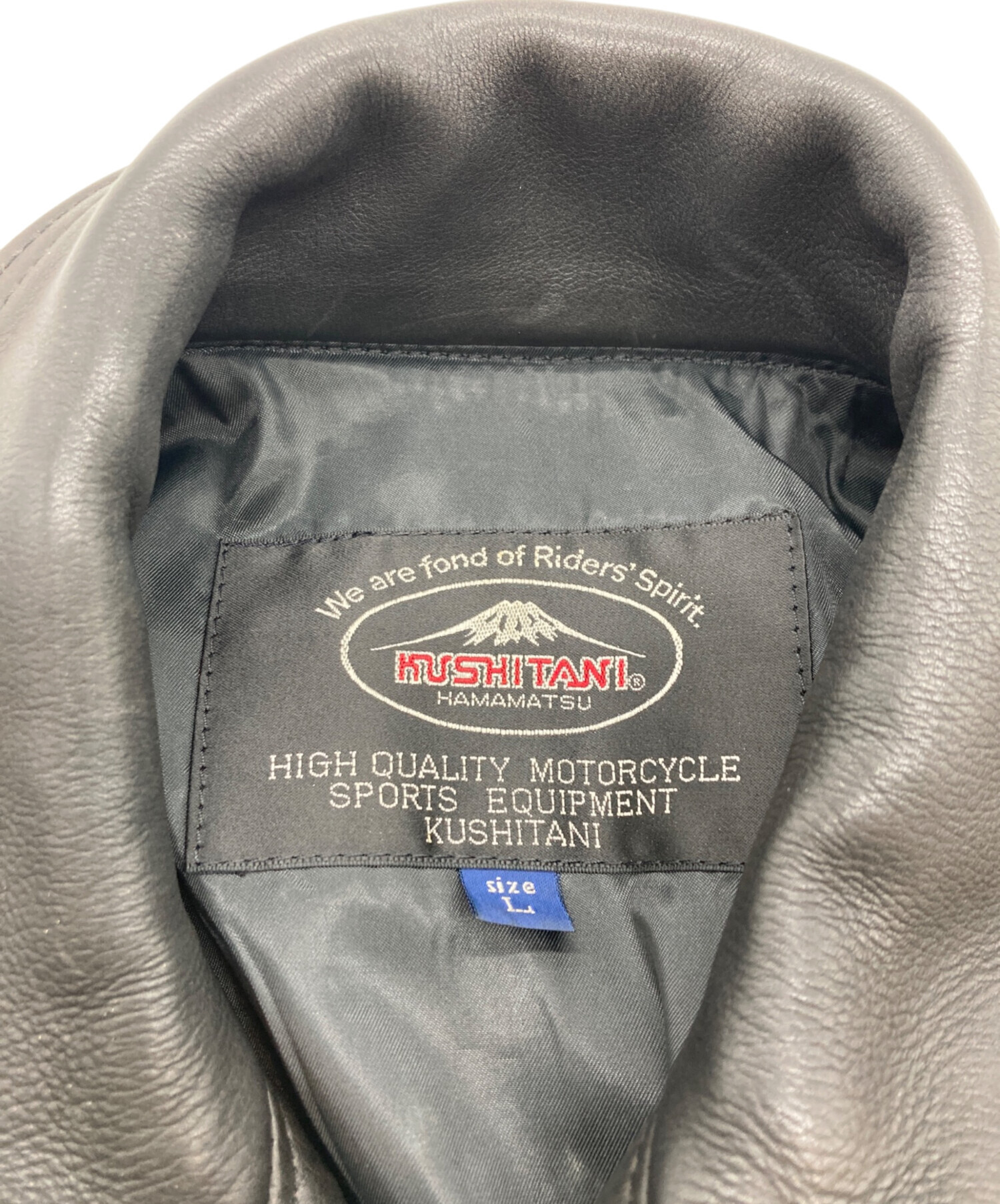 中古・古着通販】KUSHITANI (クシタニ) レザージャケット ブラック