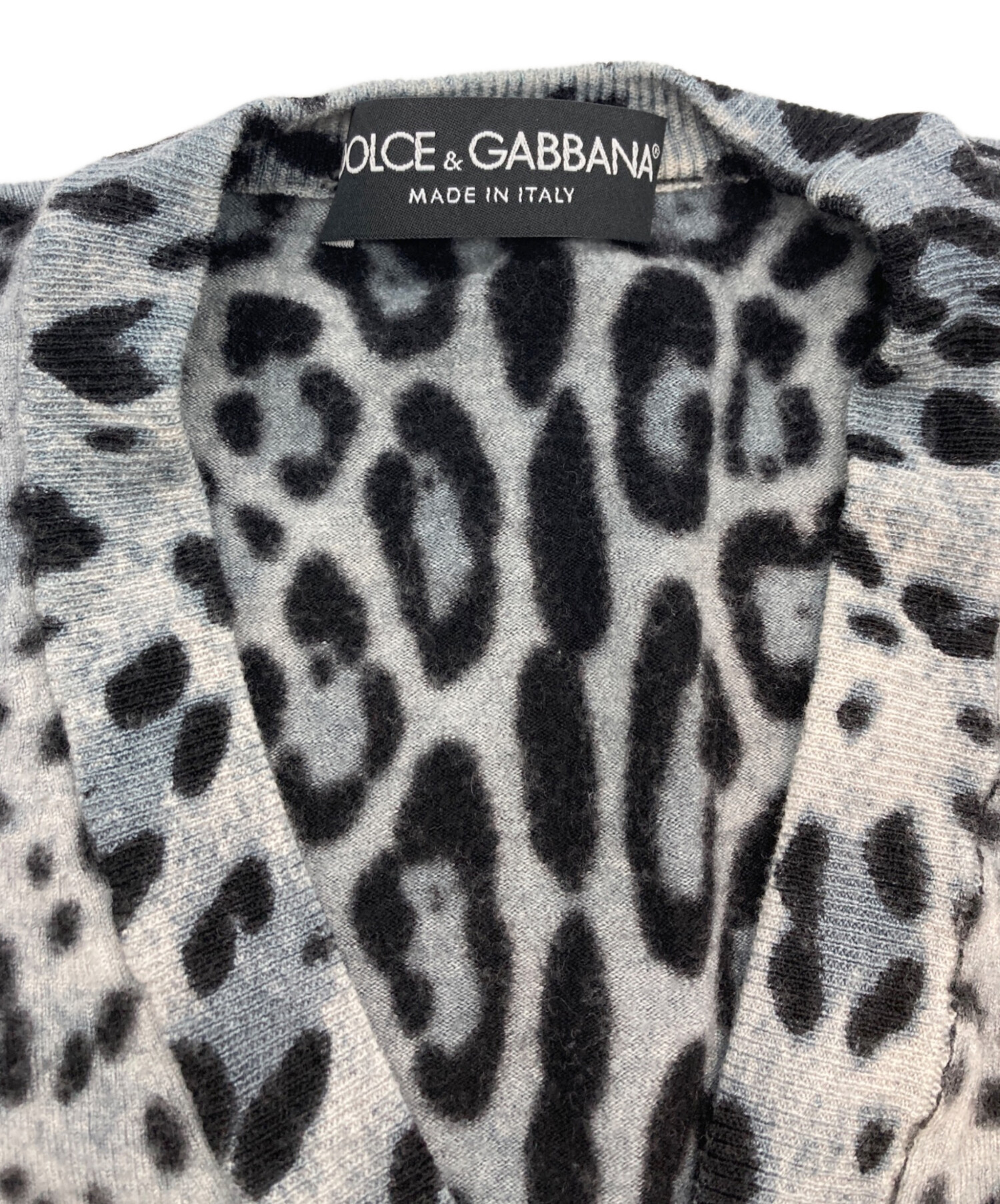 DOLCE＆GABBANA レオパード柄シルクカーディガン　サイズ40 中古・古着通販】DOLCE & GABBANA (ドルチェ＆ガッバーナ) レオパード