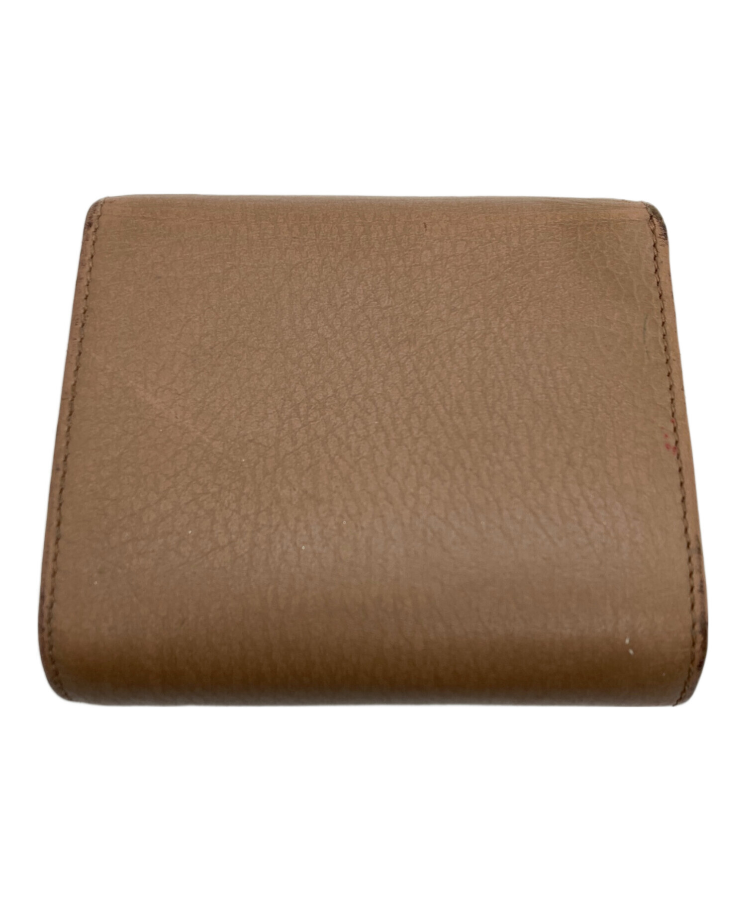 中古・古着通販】GUCCI (グッチ) 2つ折り財布 ベージュ｜ブランド