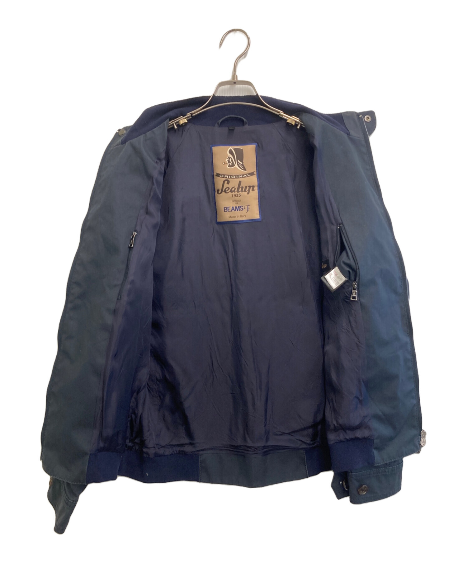 SEALUP BEAMS F 別注　ドライビングブルゾン ネイビー42 BEAMS F（ビームスF）Sealup / ナイロン ドライビングブルゾン