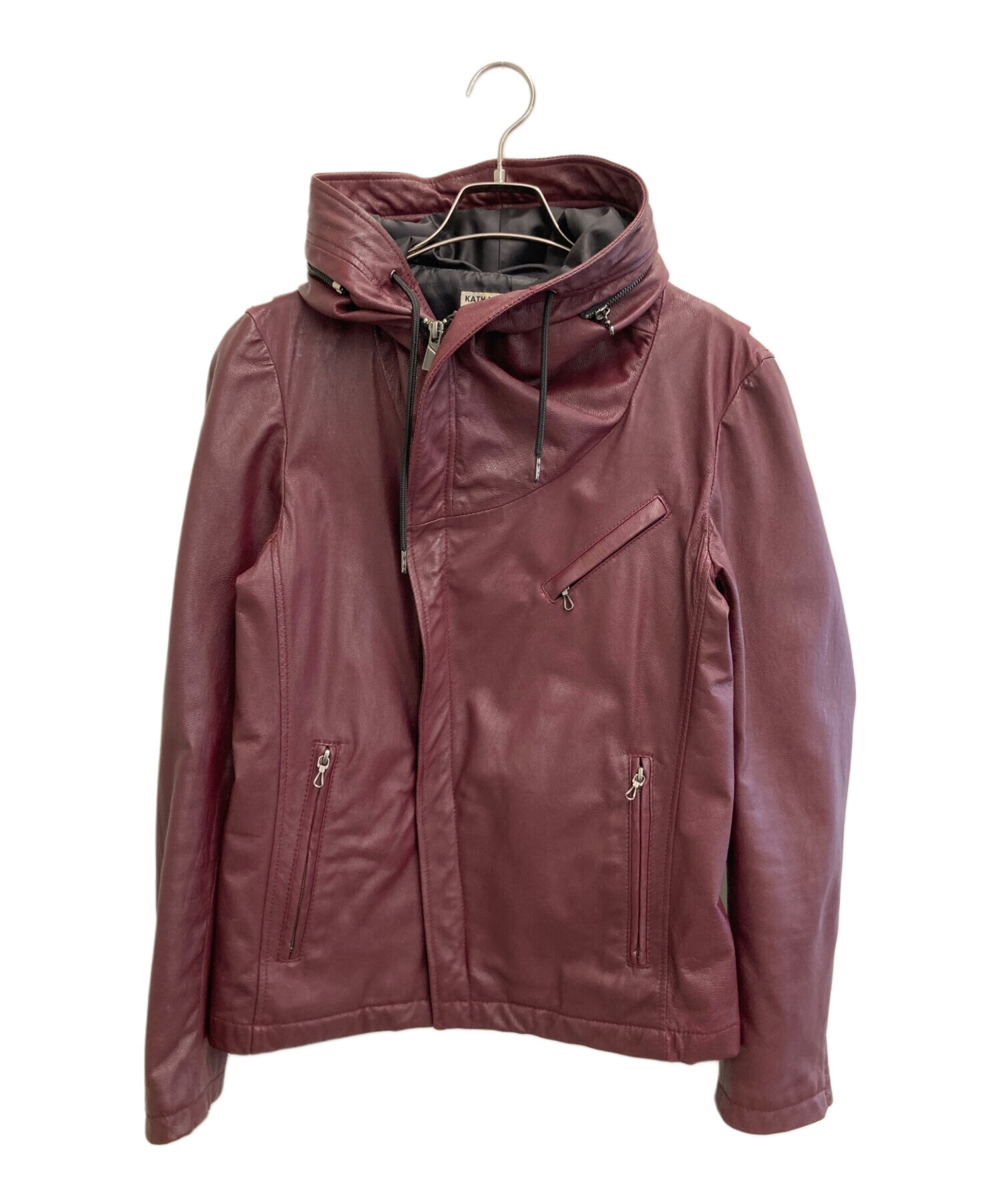 （美品）KATHARINE HAMNETT LONDON 上質なレザージャケット 中古・古着通販】KATHARINE HAMNETT (キャサリンハムネット) レザー