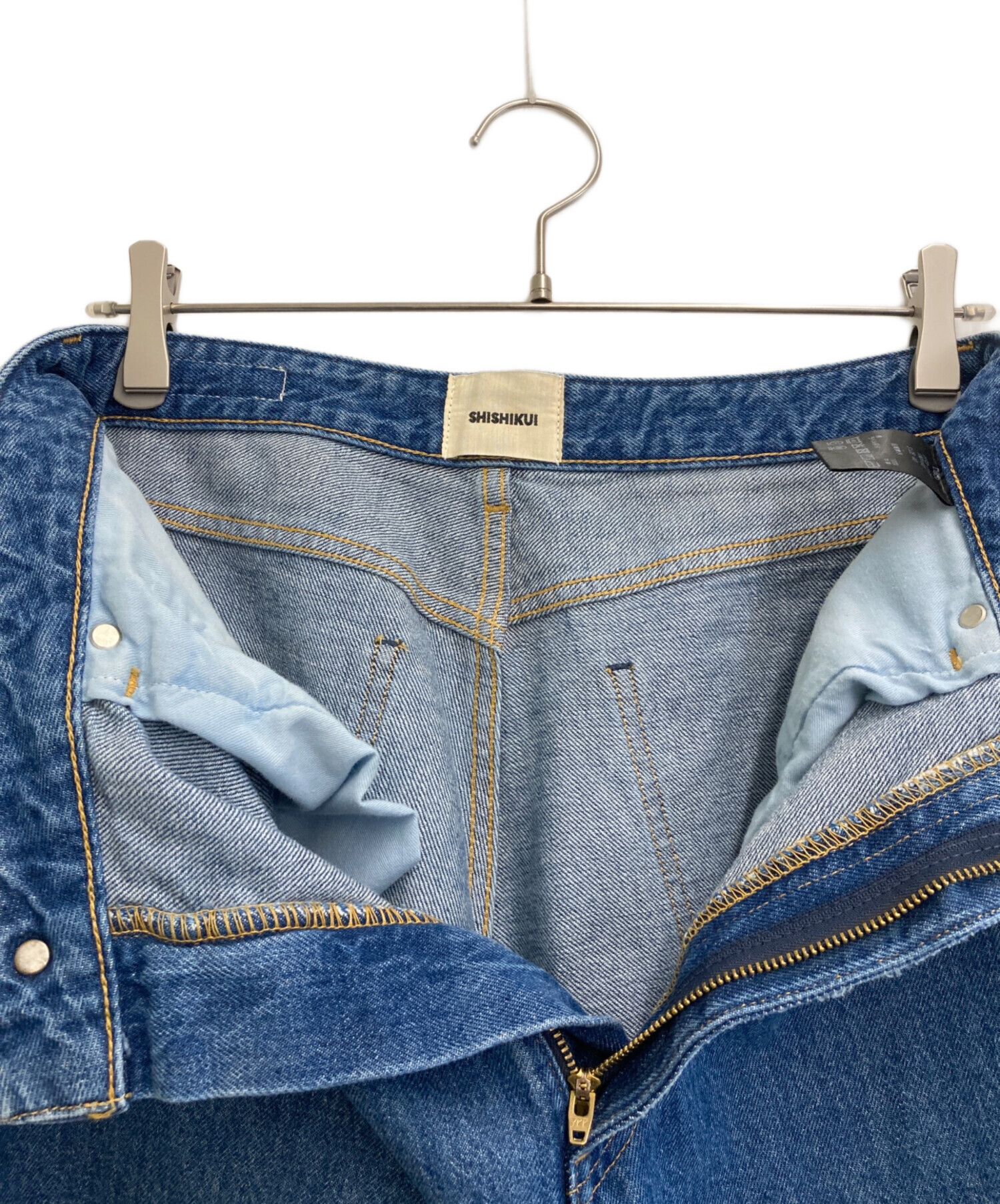 中古・古着通販】shishikui (シシクイ) dacoデニムパンツ ブルー