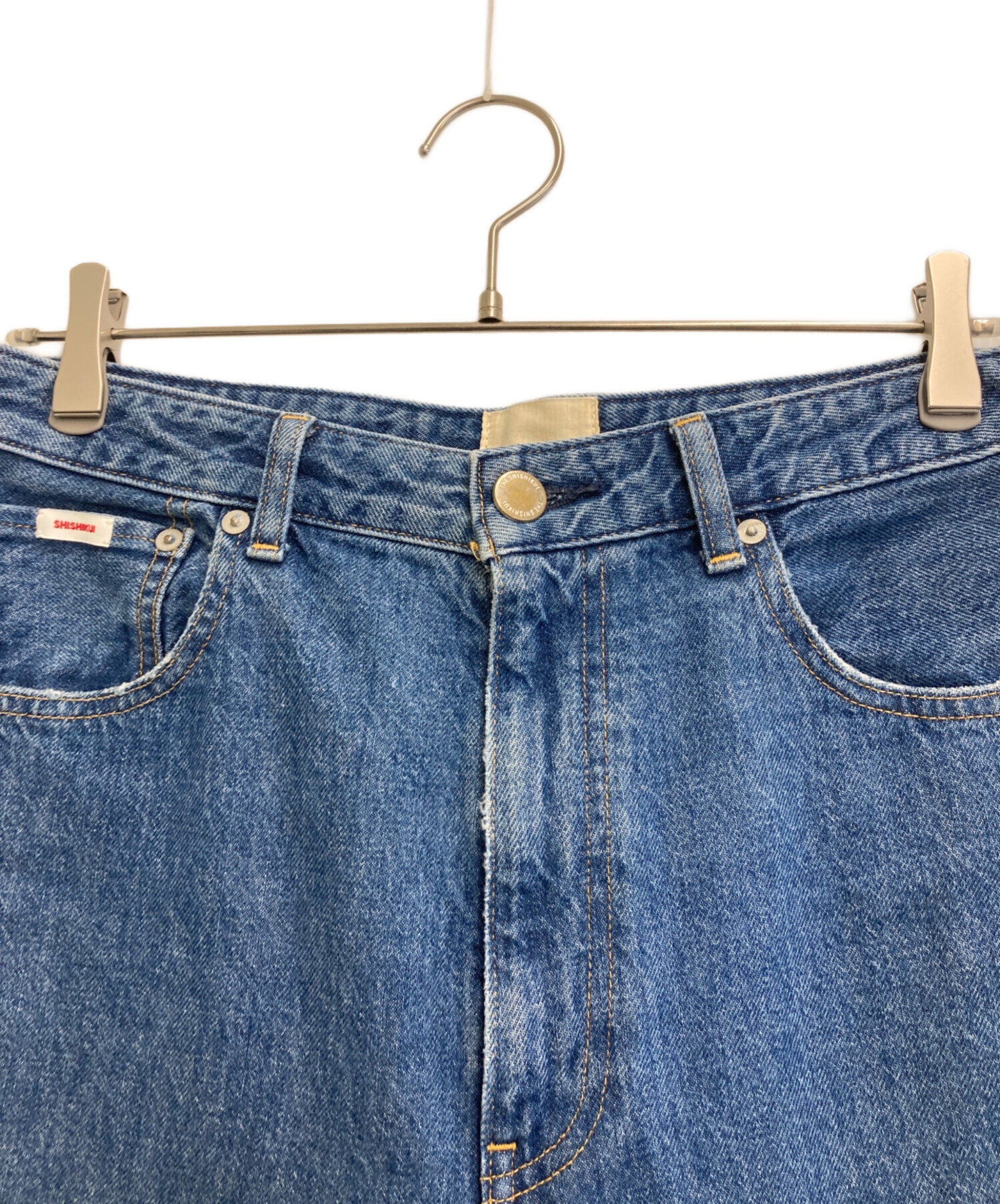 中古・古着通販】shishikui (シシクイ) dacoデニムパンツ ブルー