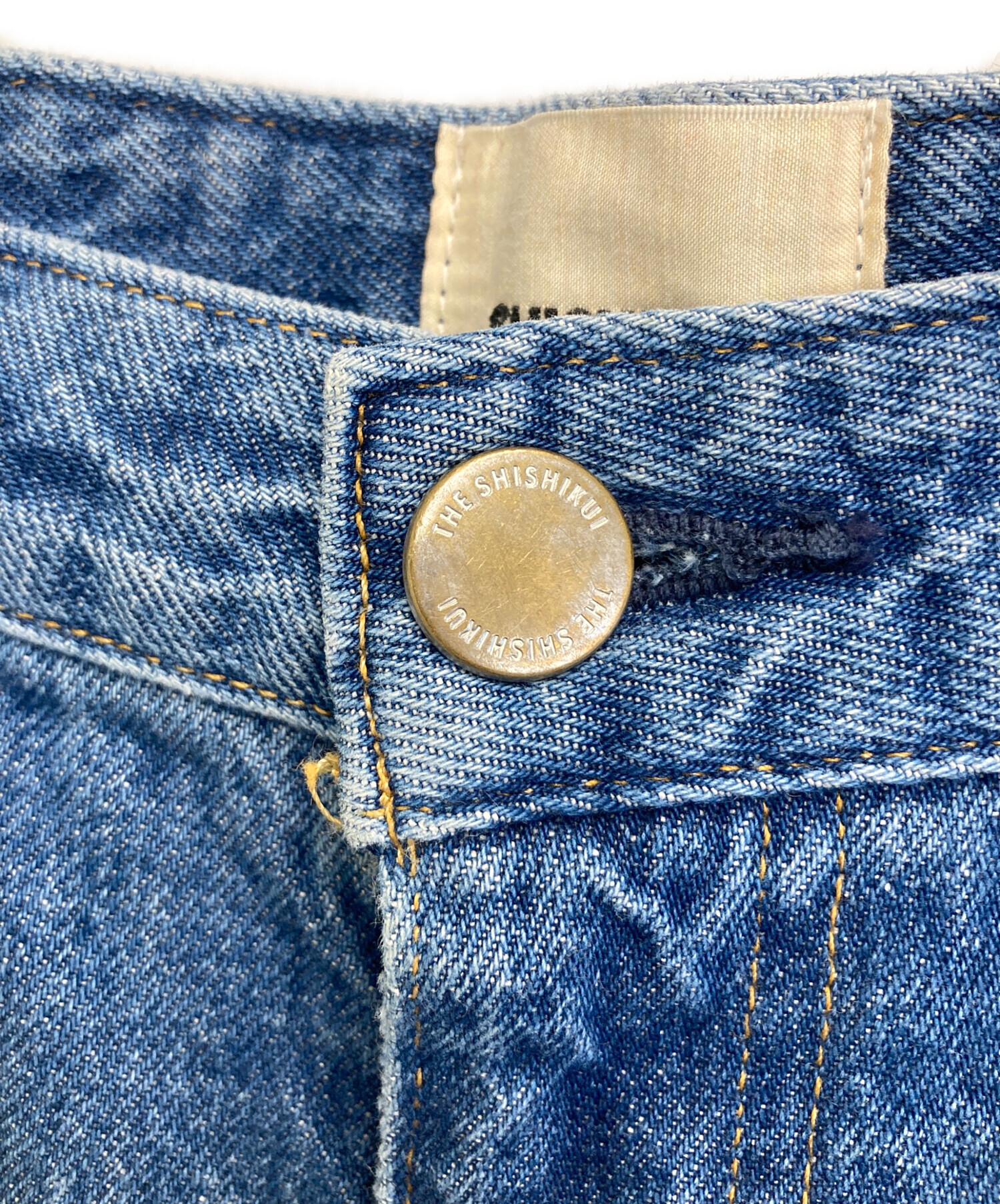 中古・古着通販】shishikui (シシクイ) dacoデニムパンツ ブルー