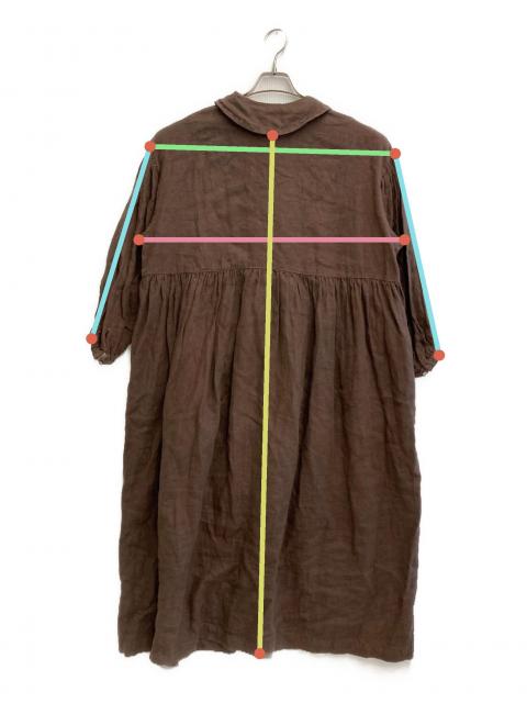 中古・古着通販】nest Robe (ネストローブ) リネンワンピース ブラウン