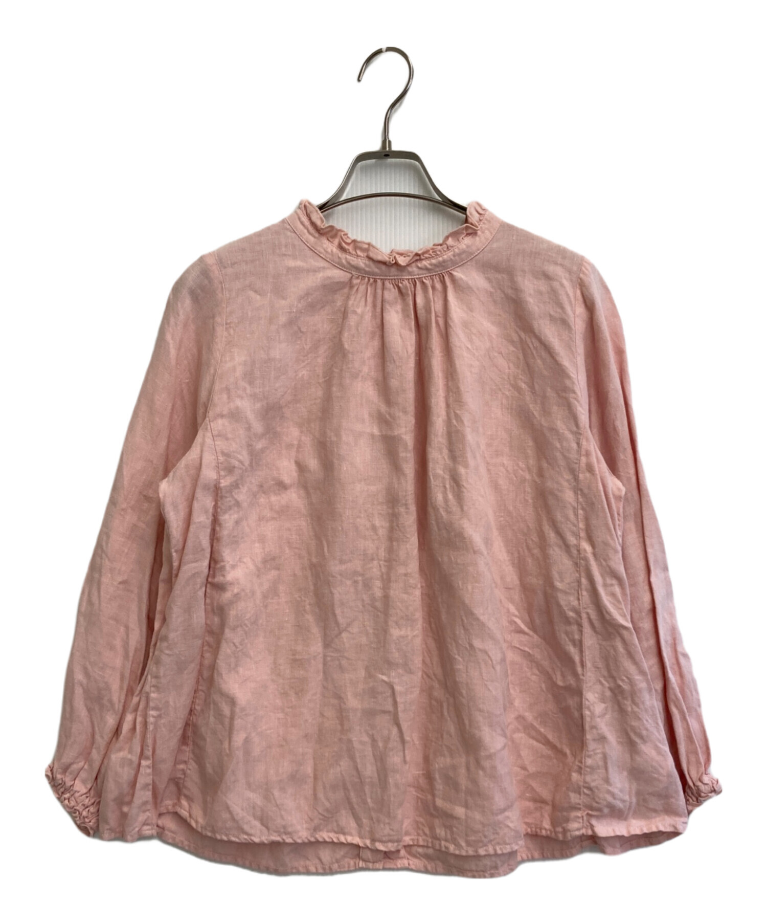 中古・古着通販】nest Robe (ネストローブ) リネンブラウス ピンク