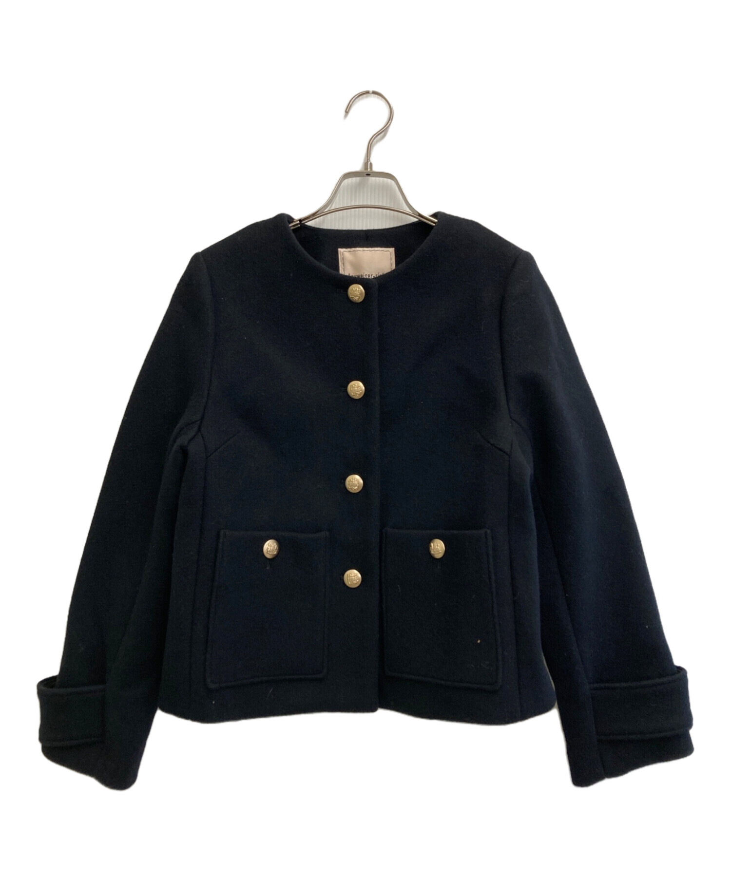 〈最終価格〉apuweiser-riche 金釦ショートコート 中古・古着通販】Apuweiser-riche (アプワイザーリッシェ) 金釦ノー