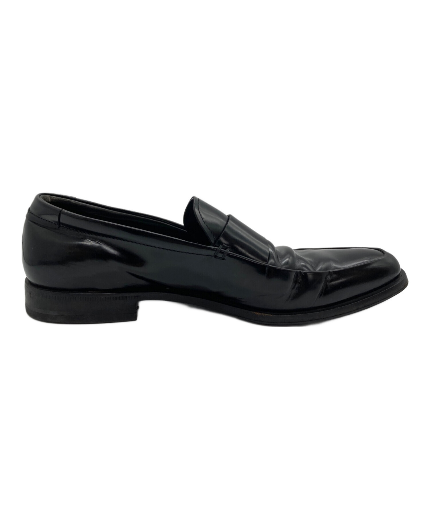 中古・古着通販】PRADA (プラダ) ローファー ブラック サイズ:SIZE 8 