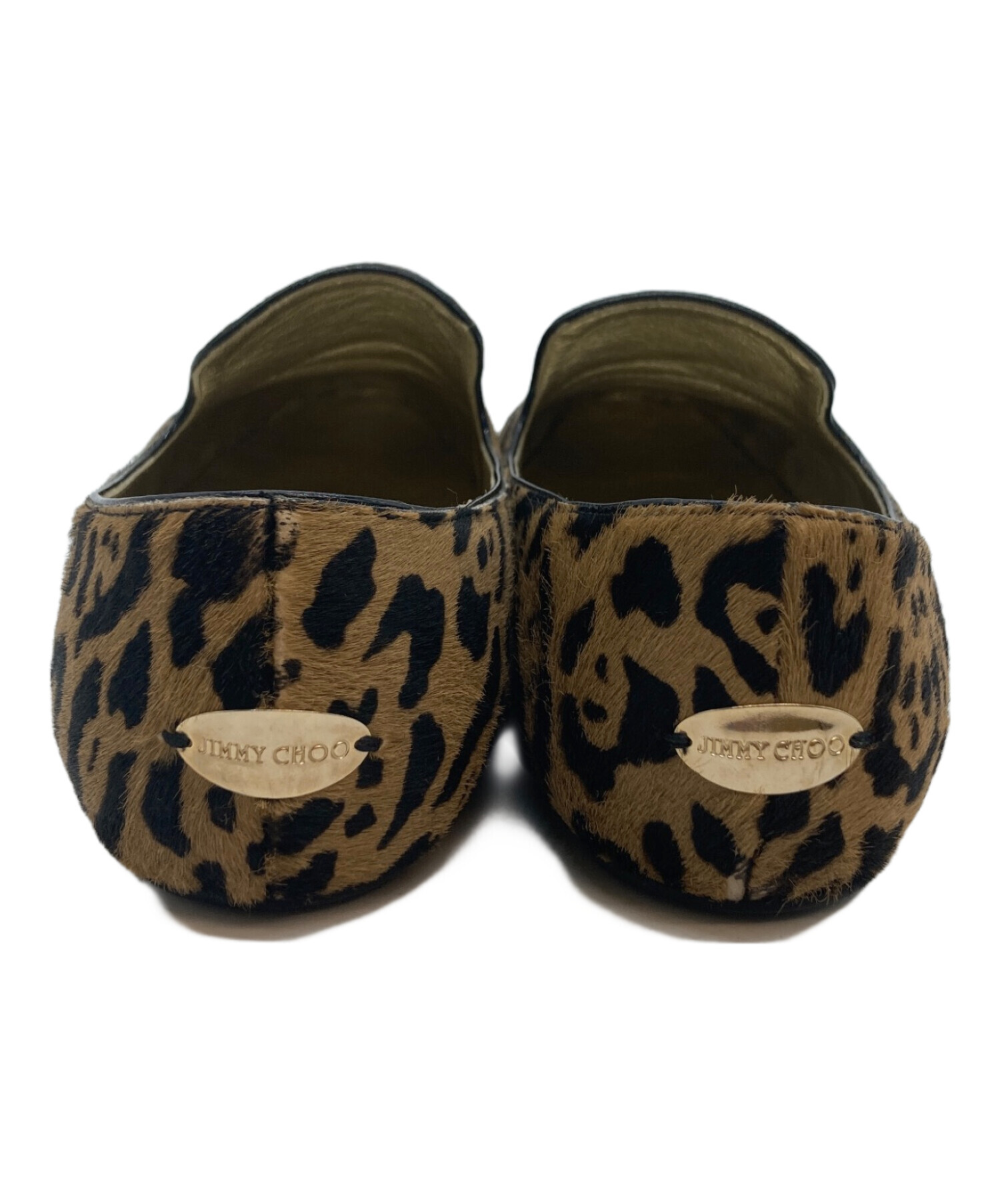 中古・古着通販】JIMMY CHOO (ジミーチュウ) レオパード柄スリッポン