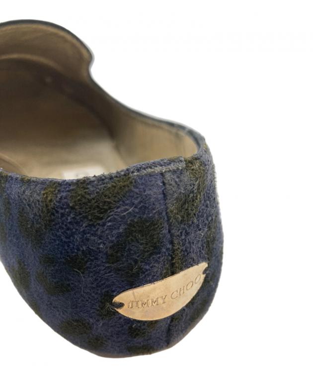中古・古着通販】JIMMY CHOO (ジミーチュウ) レオパード柄スリッポン