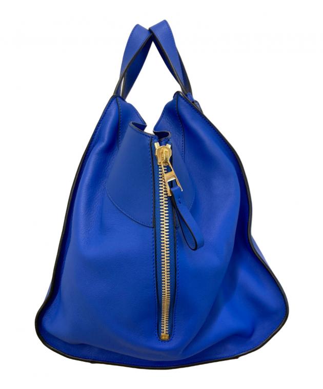 LOEWE ハンドバッグ 青 中古・古着通販】LOEWE (ロエベ) 2WAYバッグ ブルー サイズ