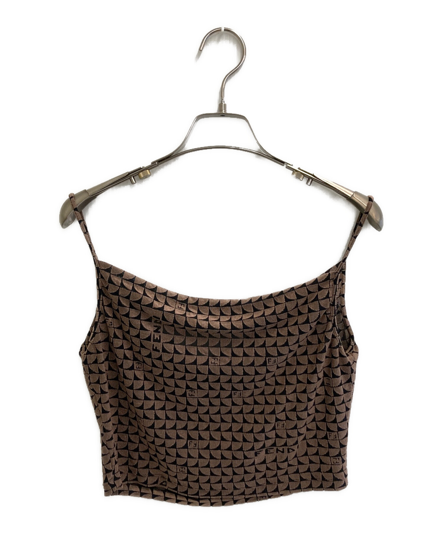 中古・古着通販】FENDI (フェンディ) 総柄キャミソール ブラウン