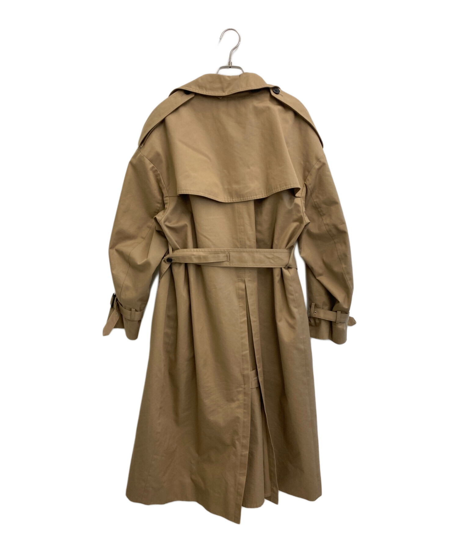 中古・古着通販】HYKE (ハイク) BIG FITトレンチコート ベージュ
