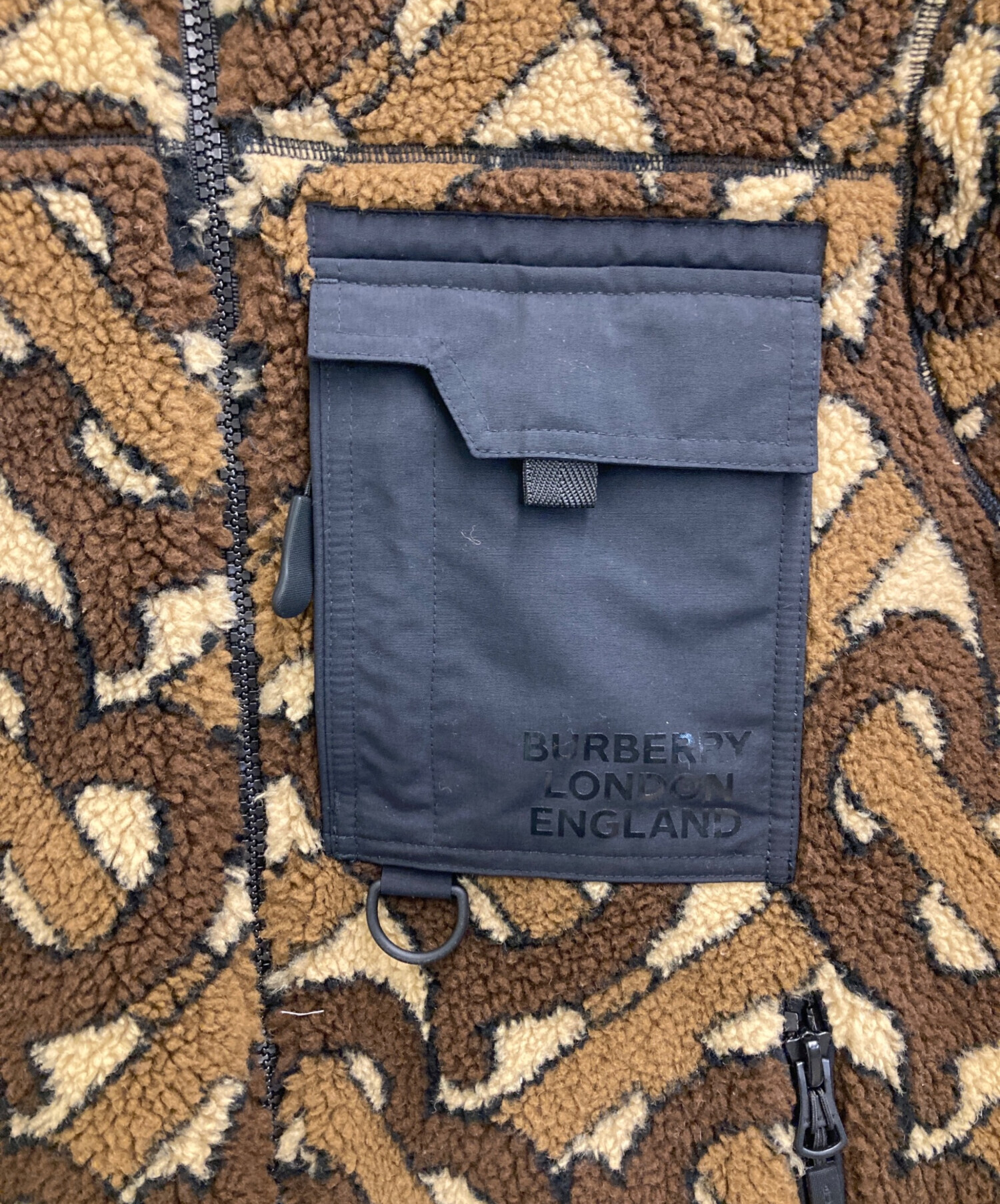 中古・古着通販】BURBERRY (バーバリー) TBモノグラムボアジャケット
