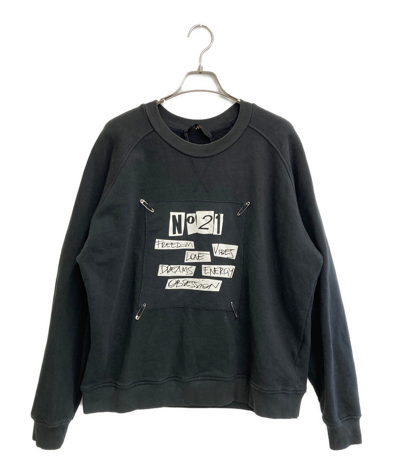 中古・古着通販】N°21 (ヌメロヴェントゥーノ) スウェット ブラック