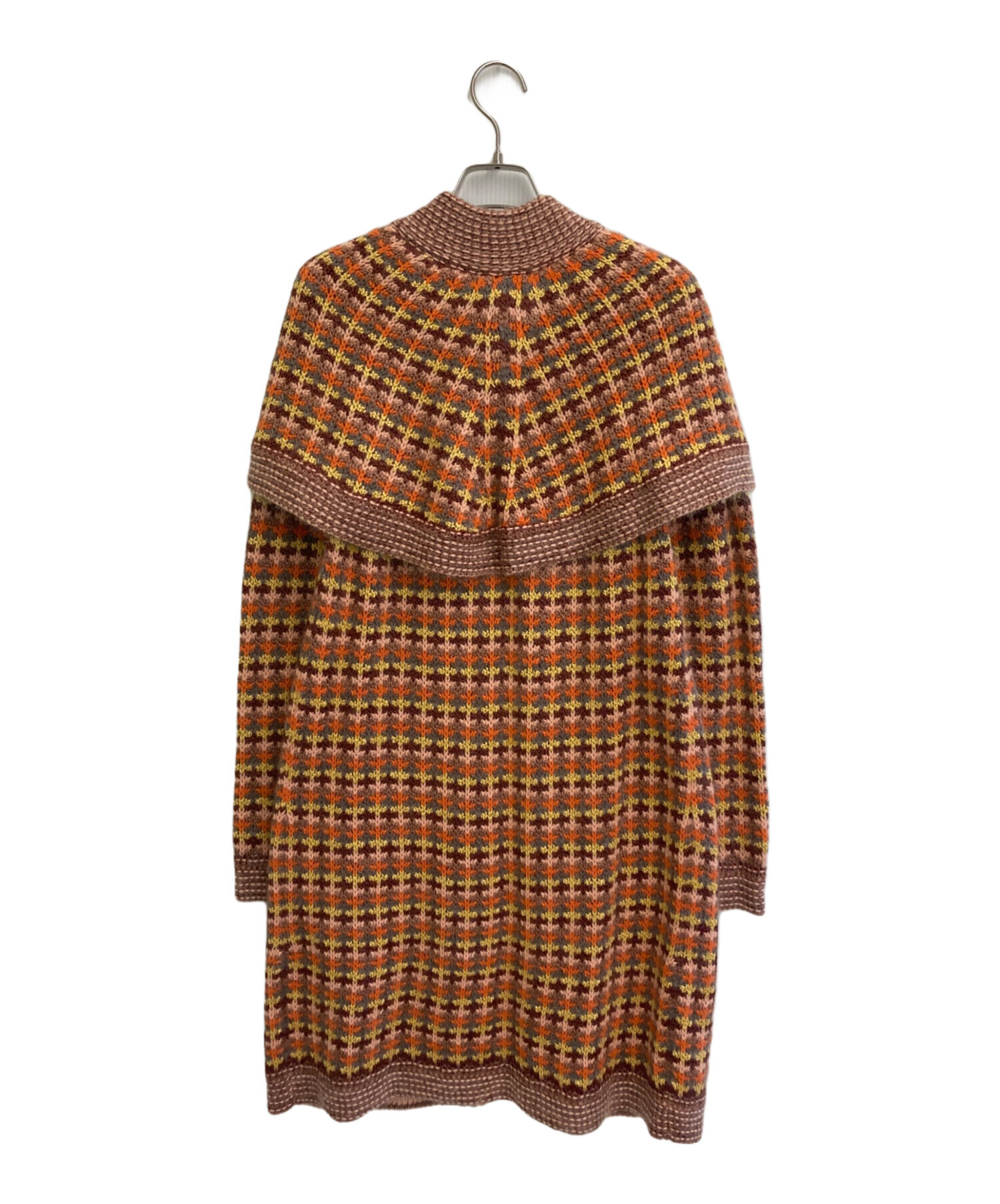 MISSONI カシミヤコート 中古・古着通販】MISSONI (ミッソーニ) ケープコート オレンジ サイズ