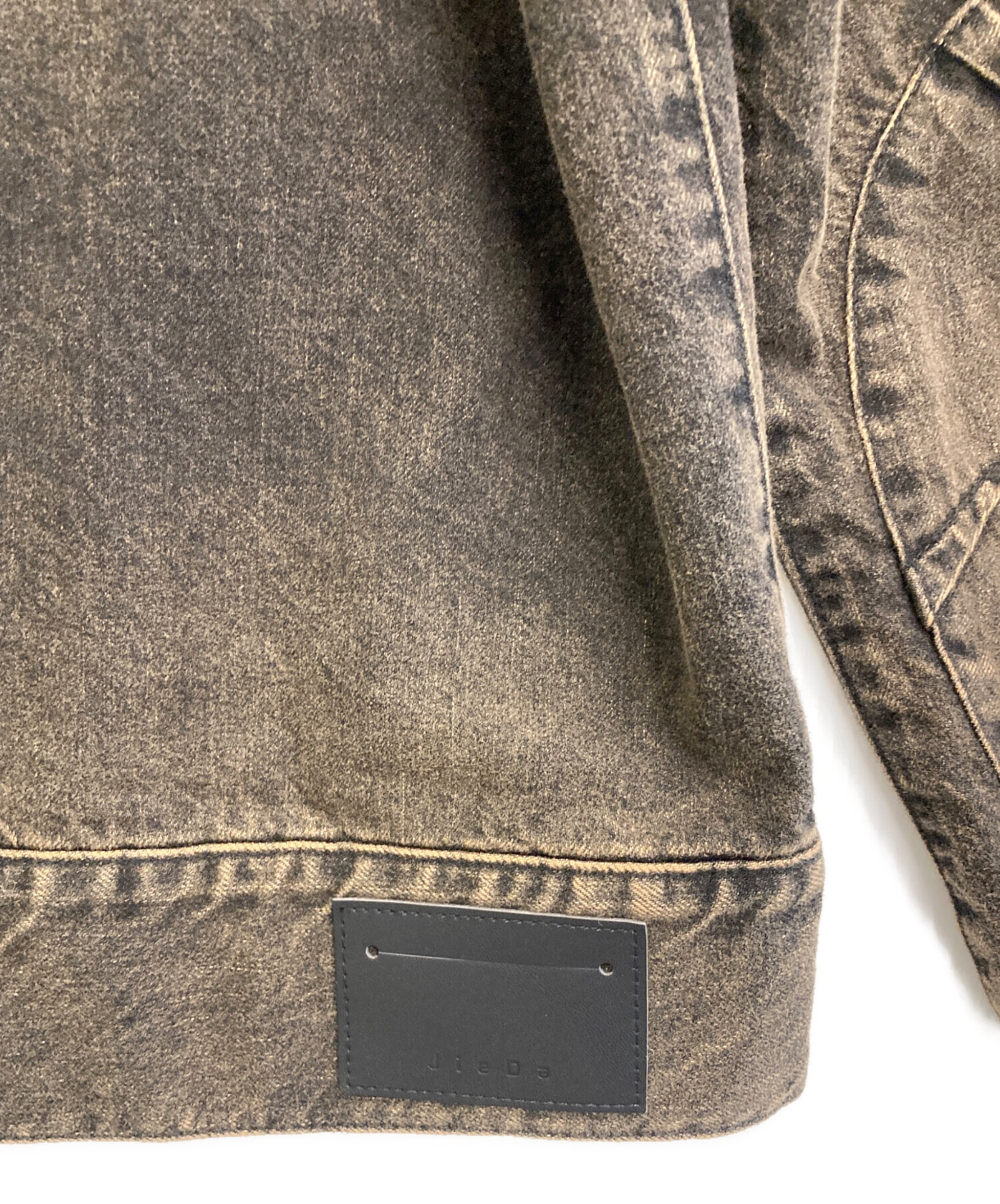 中古・古着通販】jieda (ジエダ) DENIM ZIP JACKET ブラウン サイズ:2