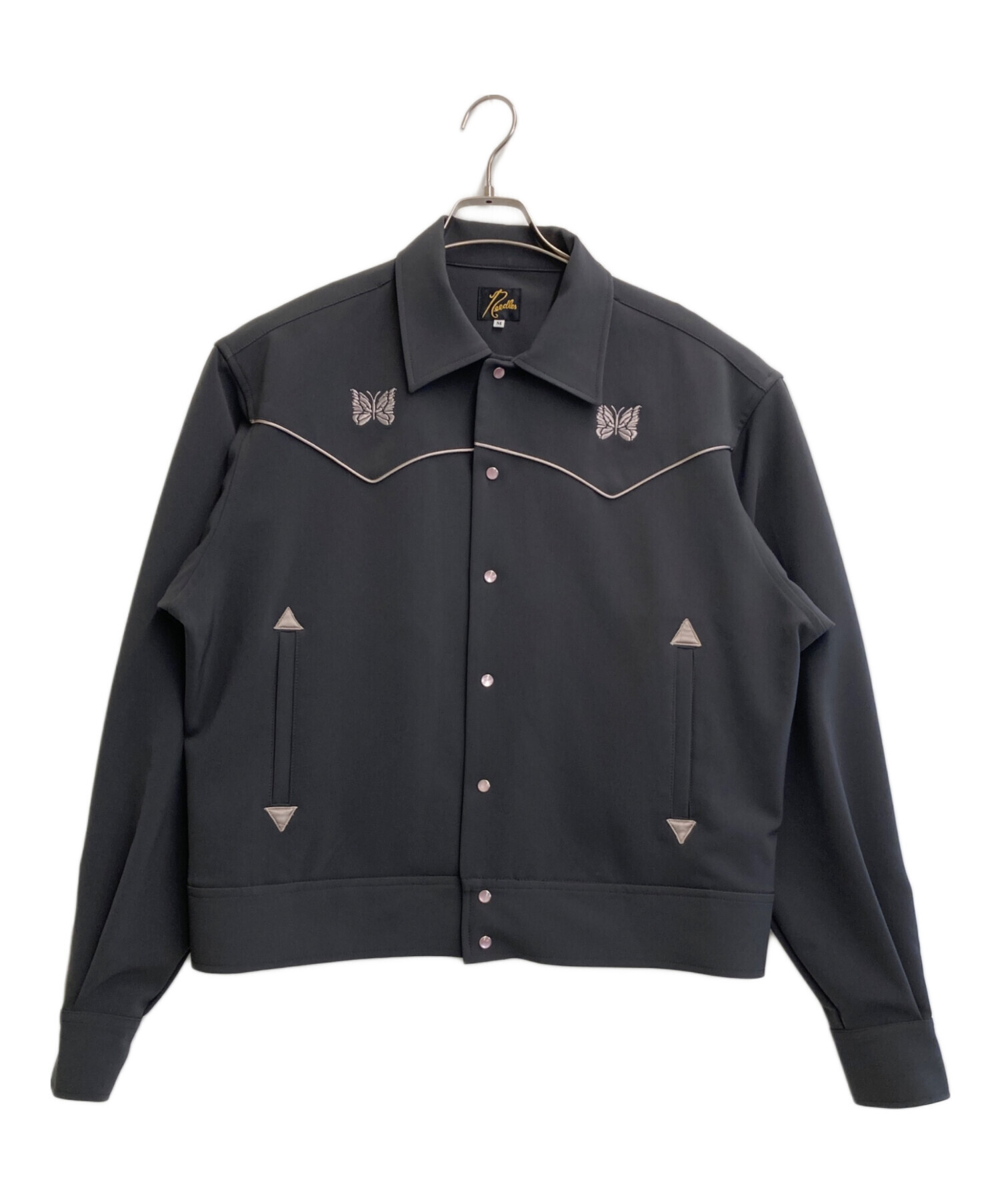 Needles × Sugata Piping Cowboy Jacket M 中古・古着通販】Needles (ニードルズ) Piping Cowboy Jacket グレー