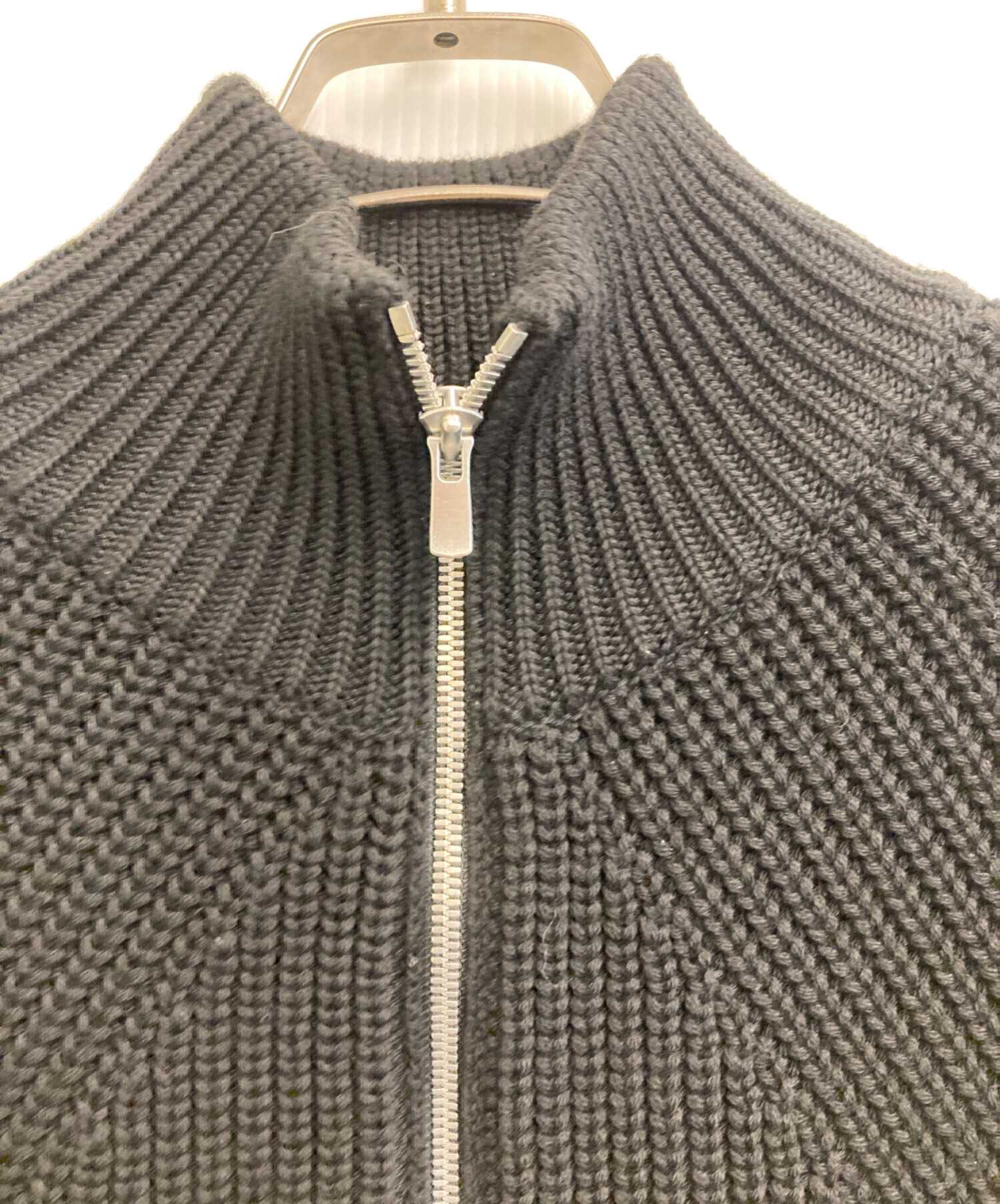 中古・古着通販】BATONER (バトナ―) SIGNATURE DRIVERS KNIT ブラック