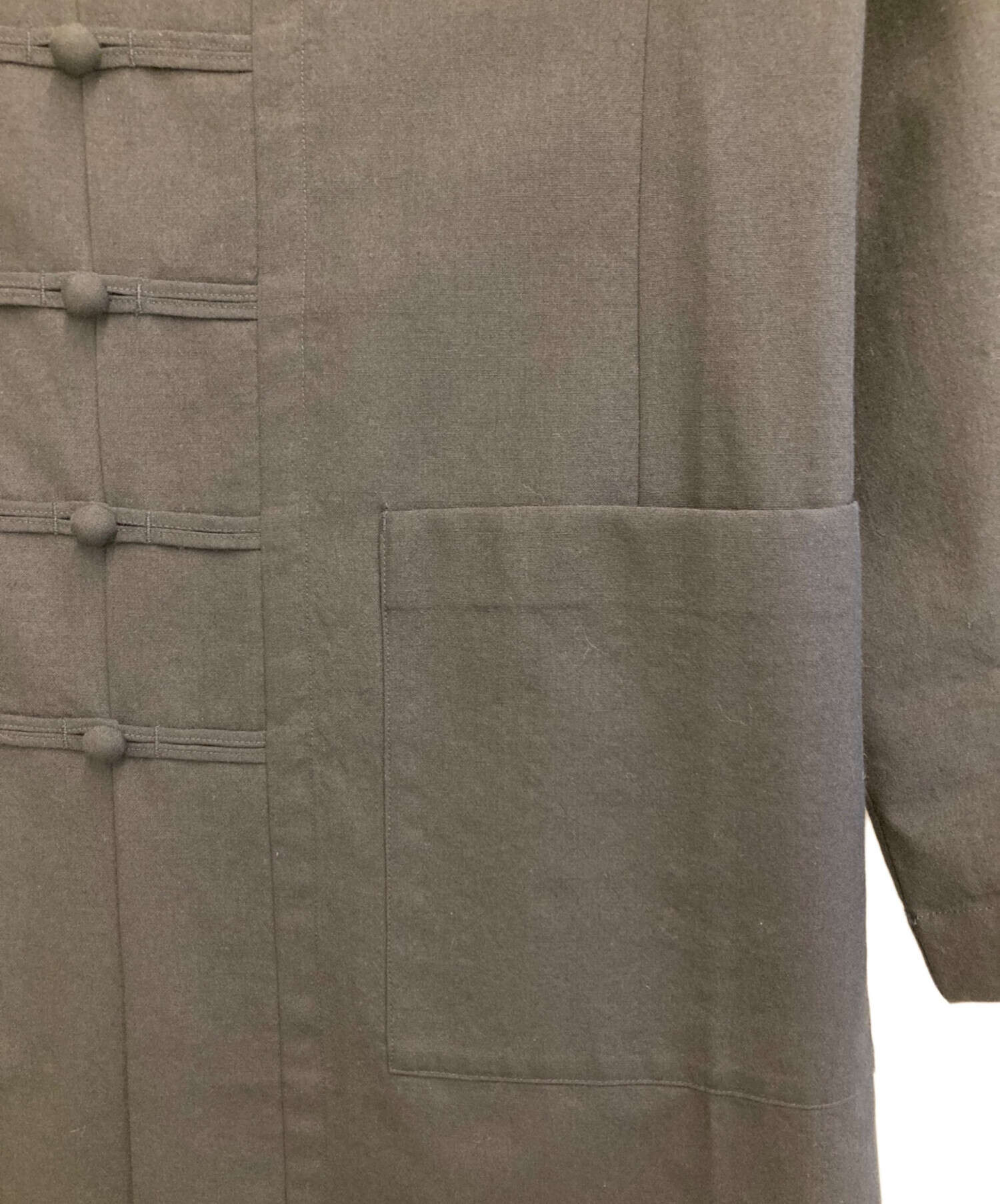 中古・古着通販】homspun (ホームスパン) チャイナワンピース ネイビー