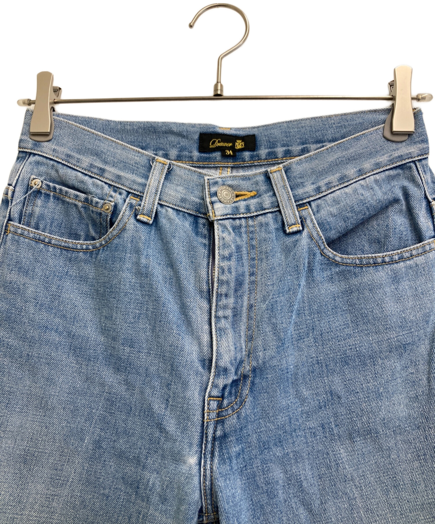 中古・古着通販】DRAWER (ドゥロワー) デニムパンツ スカイブルー