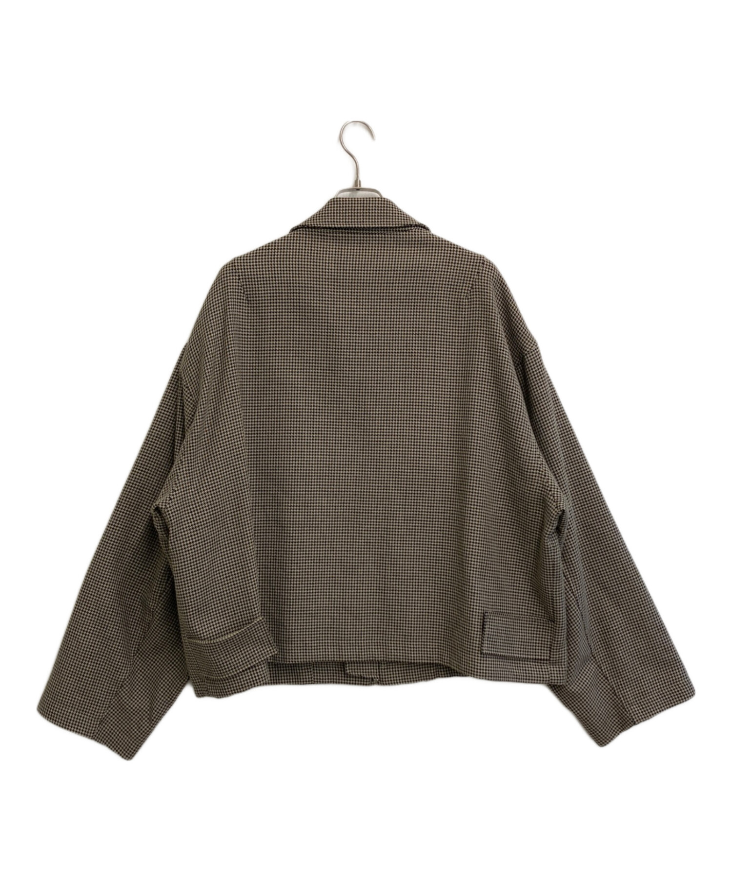 中古・古着通販】stein (シュタイン) OVER SLEEVE ZIP JACKET ベージュ 中古・古着通販】stein (シュタイン) OVER SLEEVE ZIP JACKET ベージュ