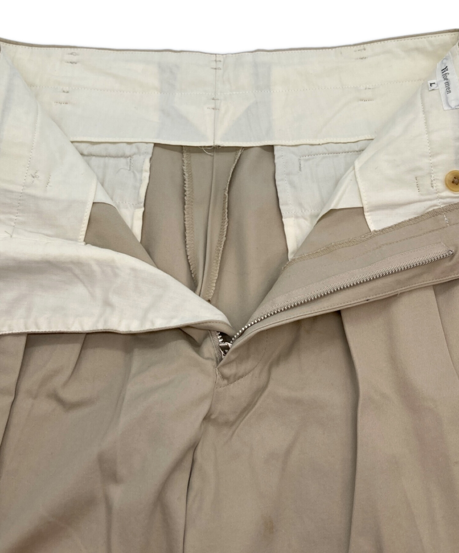 中古・古着通販】Y's for men (ワイズフォーメン) 2タックチノパンツ