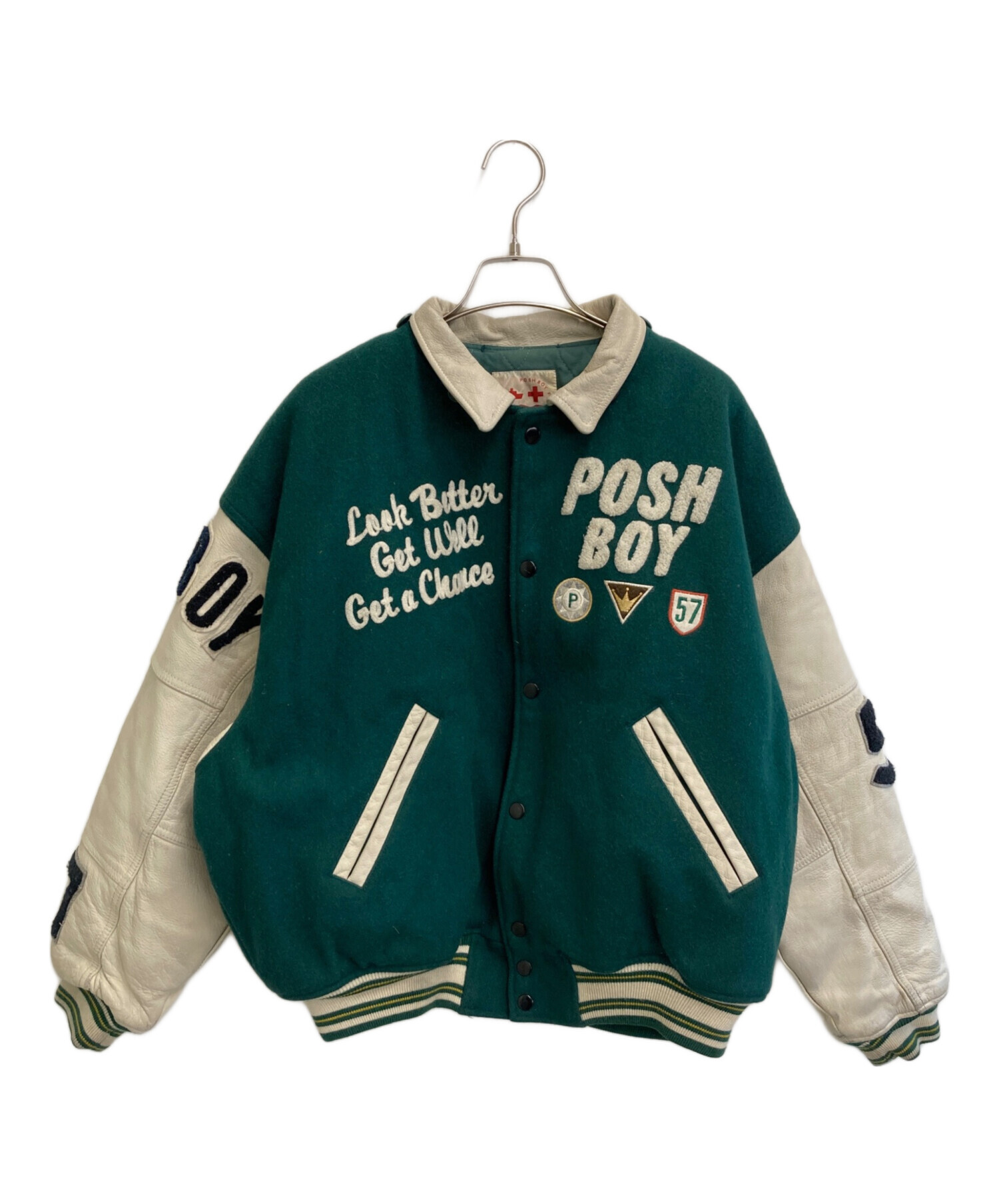 中古・古着通販】POSH BOY (ポッシュボーイ) スタジャン グリーン