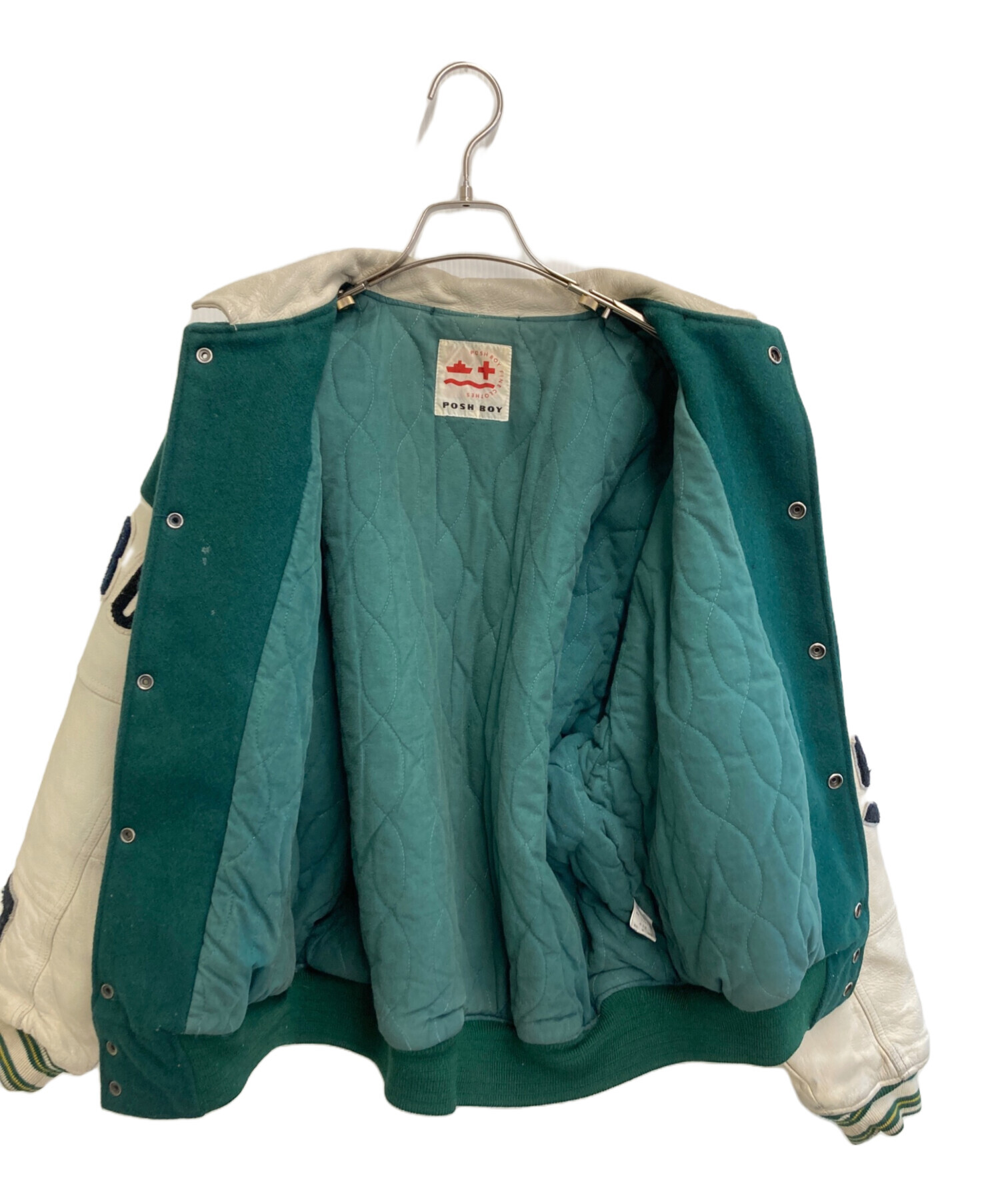中古・古着通販】POSH BOY (ポッシュボーイ) スタジャン グリーン