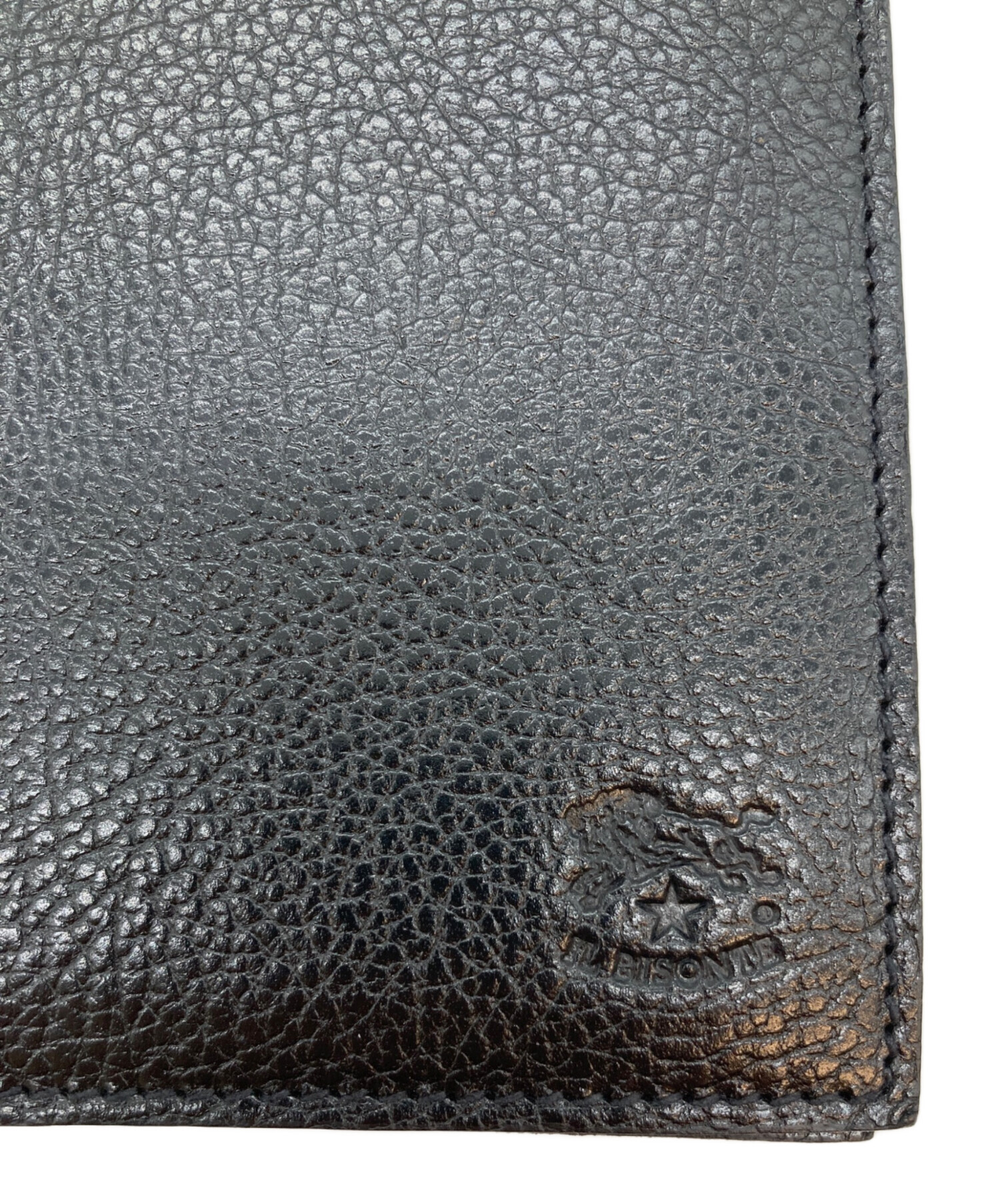 中古・古着通販】IL BISONTE (イル ビゾンテ) 2つ折り財布 ブラック