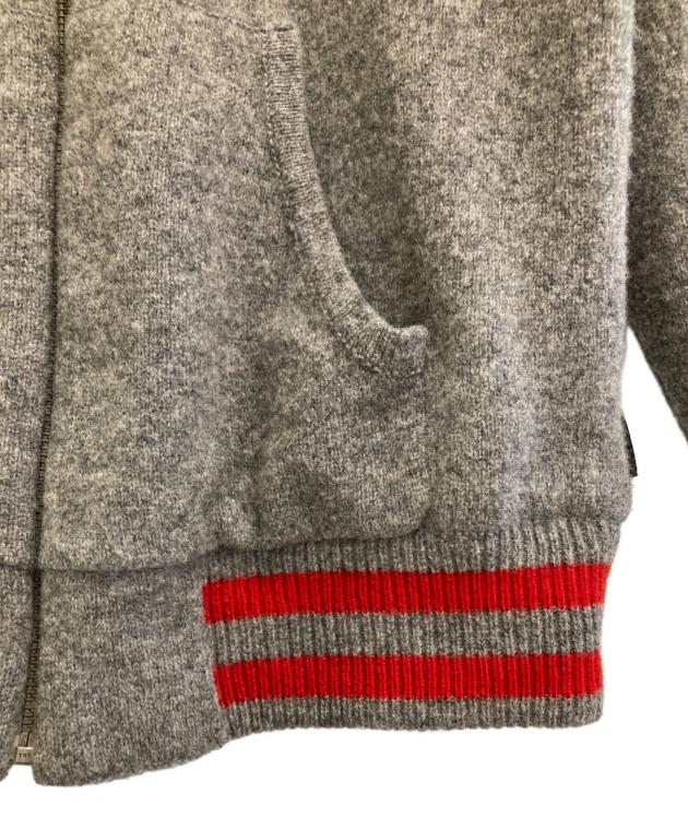中古・古着通販】stussy (ステューシー) ニットパーカー グレー サイズ