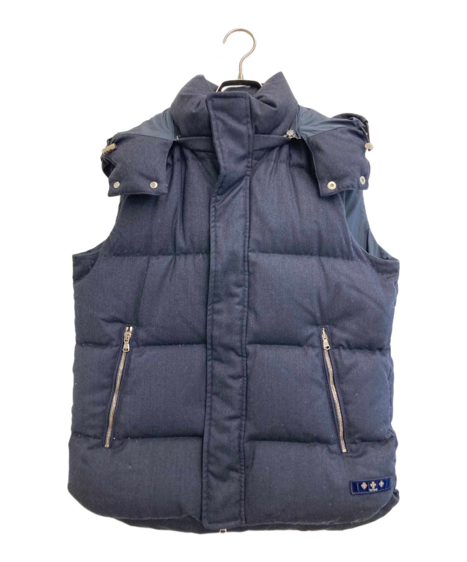 中古・古着通販】TATRAS (タトラス) ウールダウンベスト ネイビー