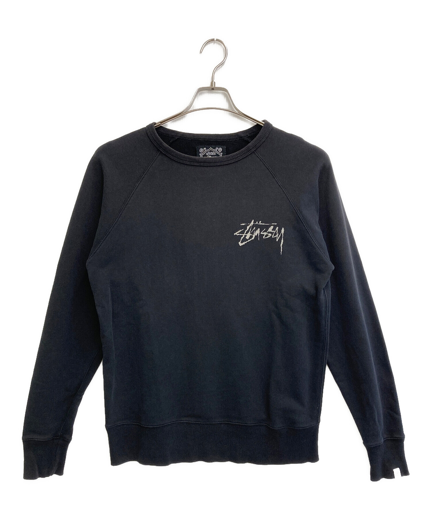 中古・古着通販】stussy (ステューシー) ラグランスウェット ブラック 