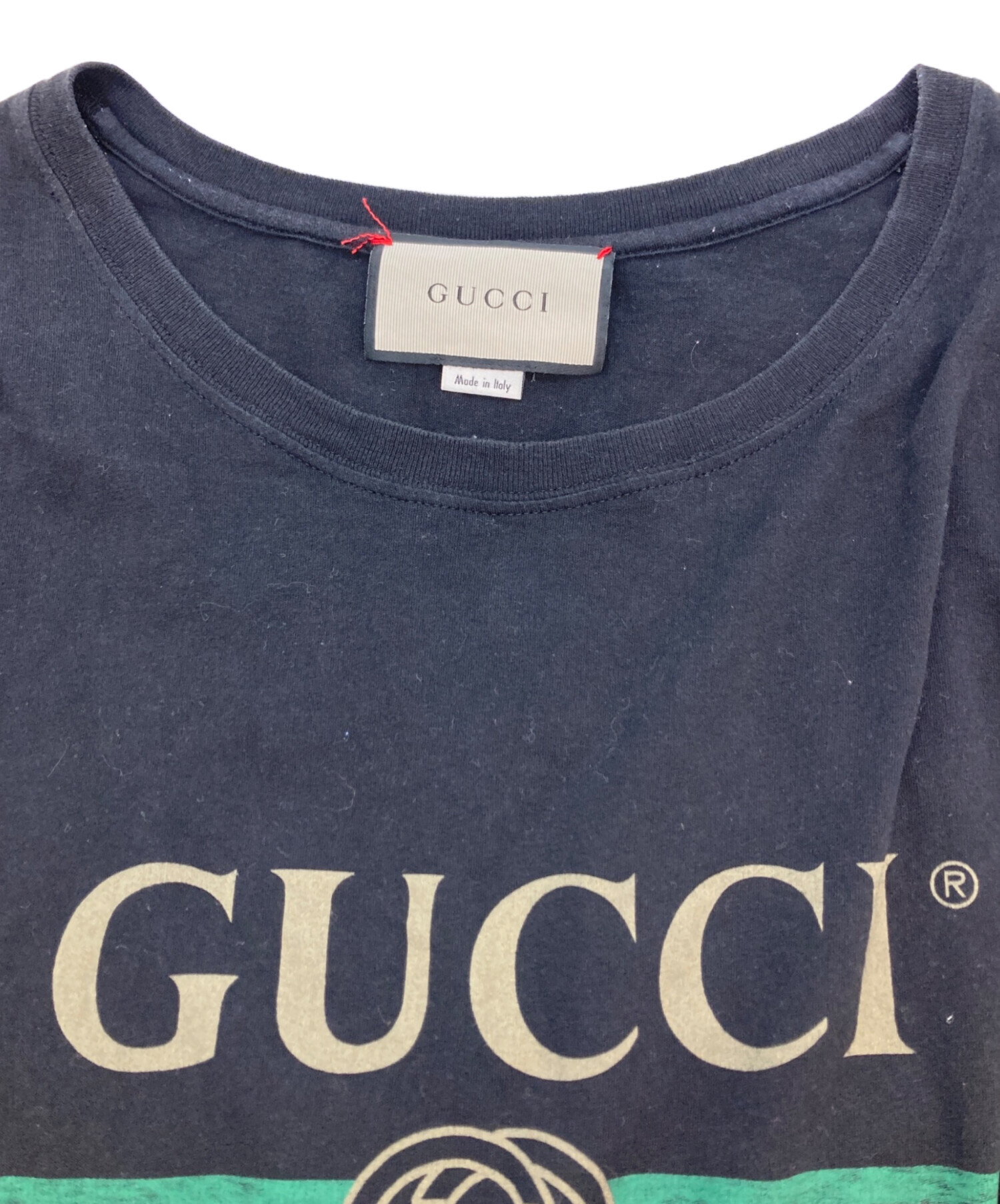 中古・古着通販】GUCCI (グッチ) ウォッシュド加工 オーバーサイズ半袖 