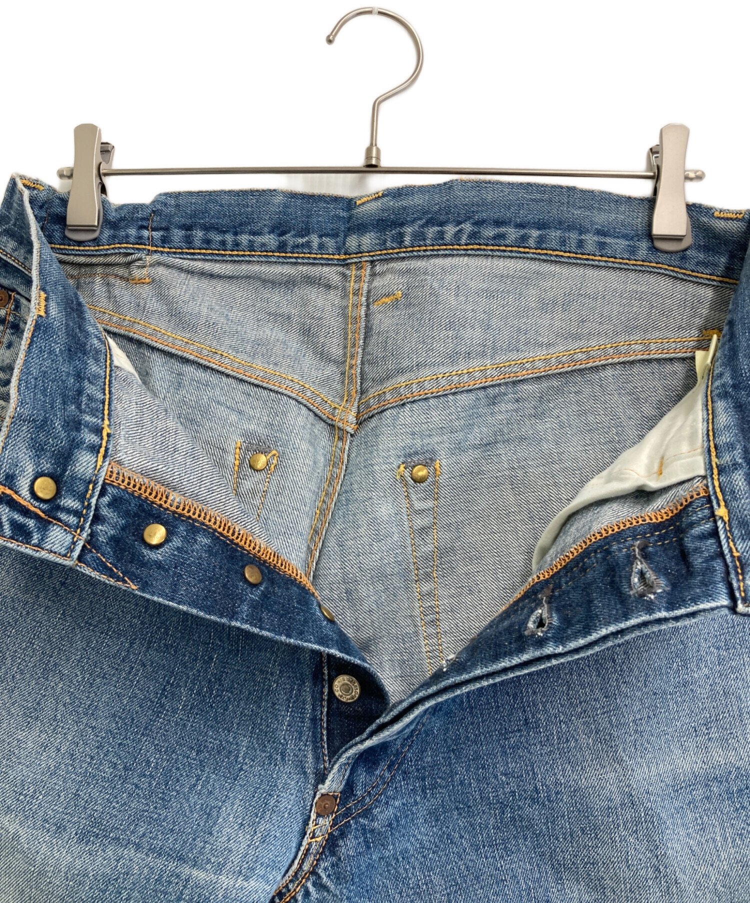 中古・古着通販】EVISU (エヴィス) デニムパンツ ブルー サイズ:SIZE