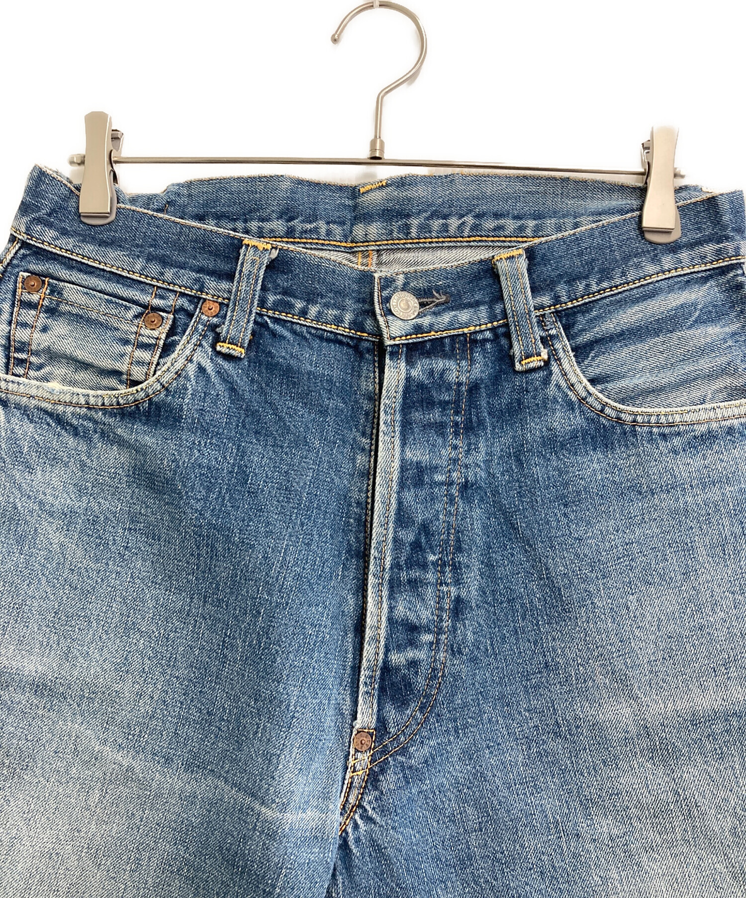 中古・古着通販】EVISU (エヴィス) デニムパンツ ブルー サイズ:SIZE 