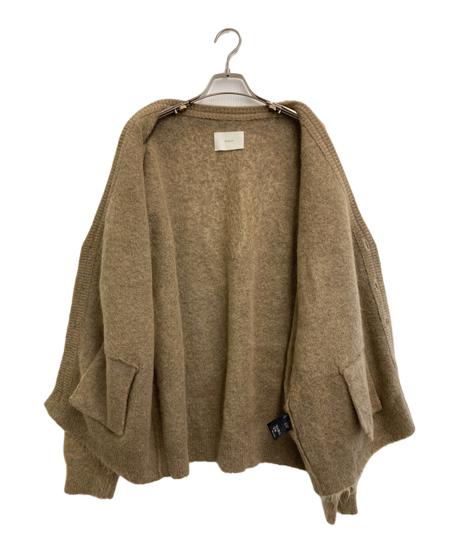 中古・古着通販】stein (シュタイン) Kid Mohair Cardigan ベージュ