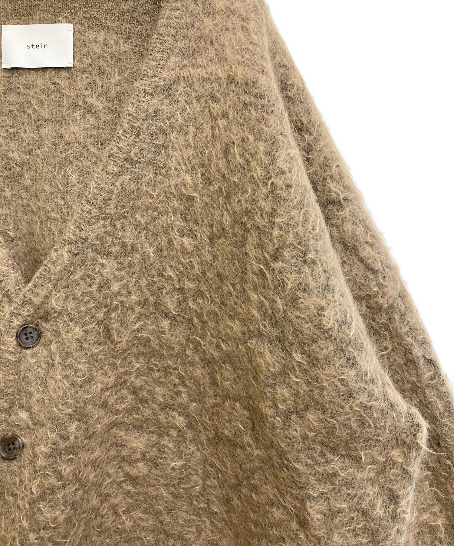 中古・古着通販】stein (シュタイン) Kid Mohair Cardigan ベージュ